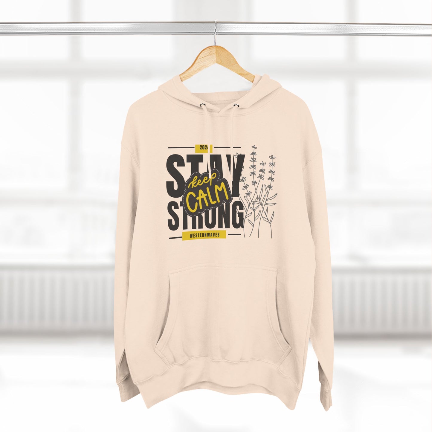 Three-Panel Fleece Hoodie_ N3+ Series PFH PT2WW001_ Limited Edition Sustainable Fashion by WesternWaves: