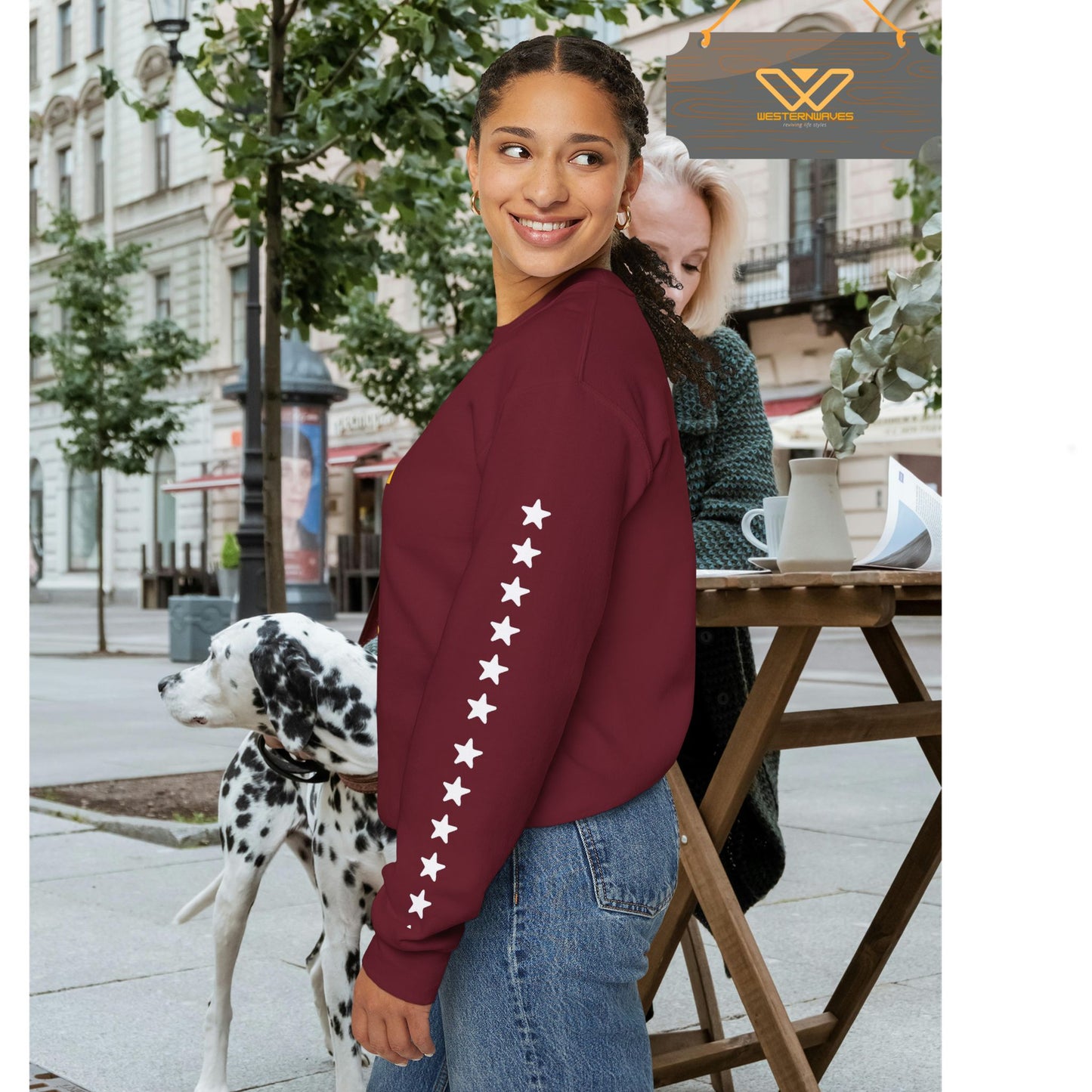 Unisex Heavy Blend™ Crewneck Sweatshirt_ N3+ Series UHBCSS PT2WW005_ Limited Edition Pure Luxury By WesternWaves: