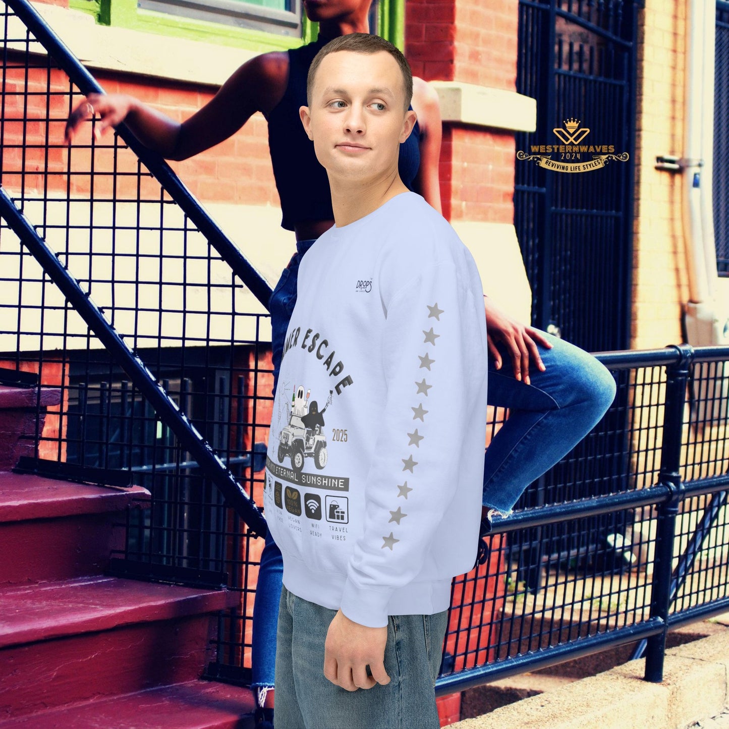 Unisex Summer Escape Crewneck Sweatshirt - Cruise into Eternal Sunshine_ 10 May 2025_ 001