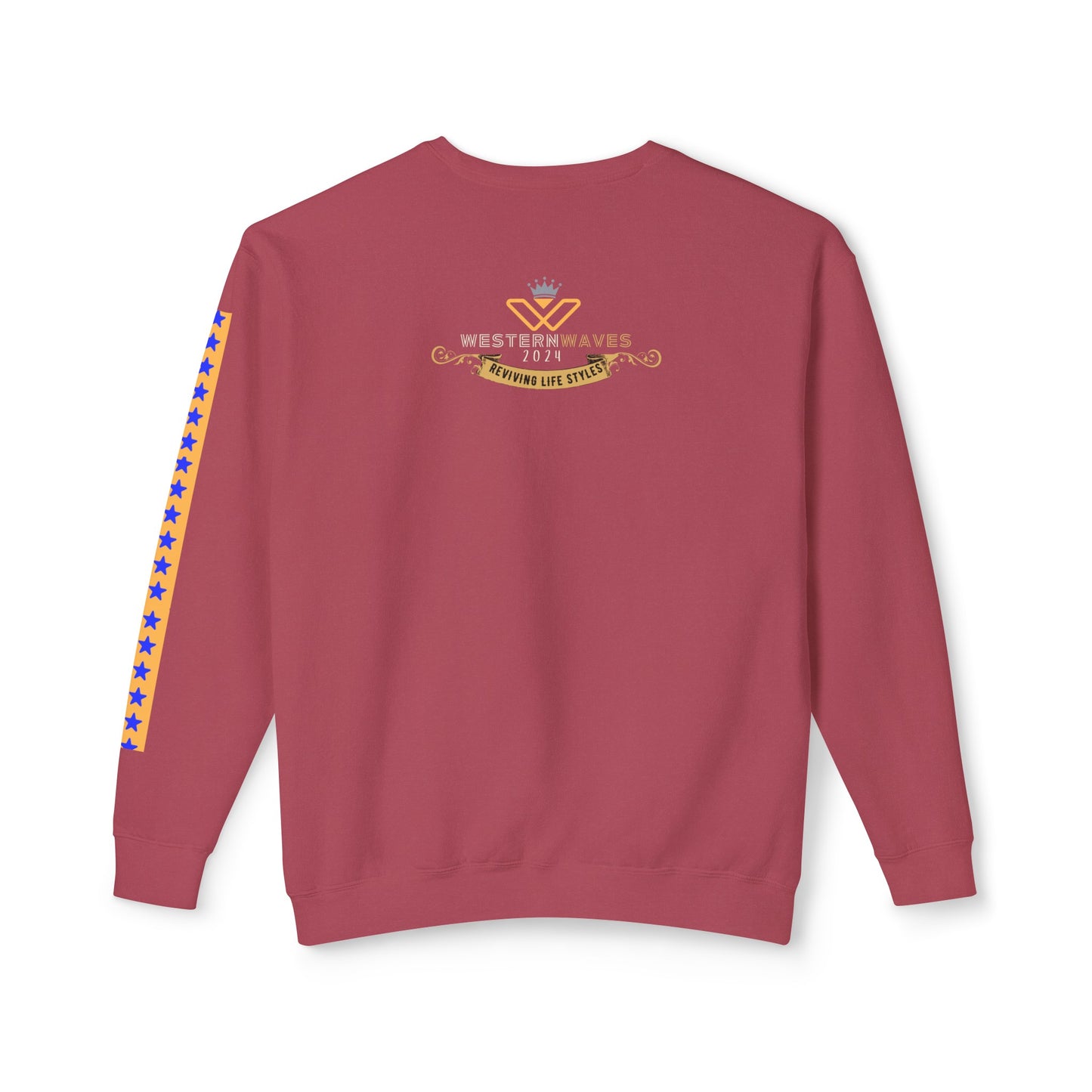 Unisex Lightweight Crewneck Sweatshirt_ N2+ Series ULWCSS PT2WW003_ Limited Edition Unparalleled Quality by WesternWaves: