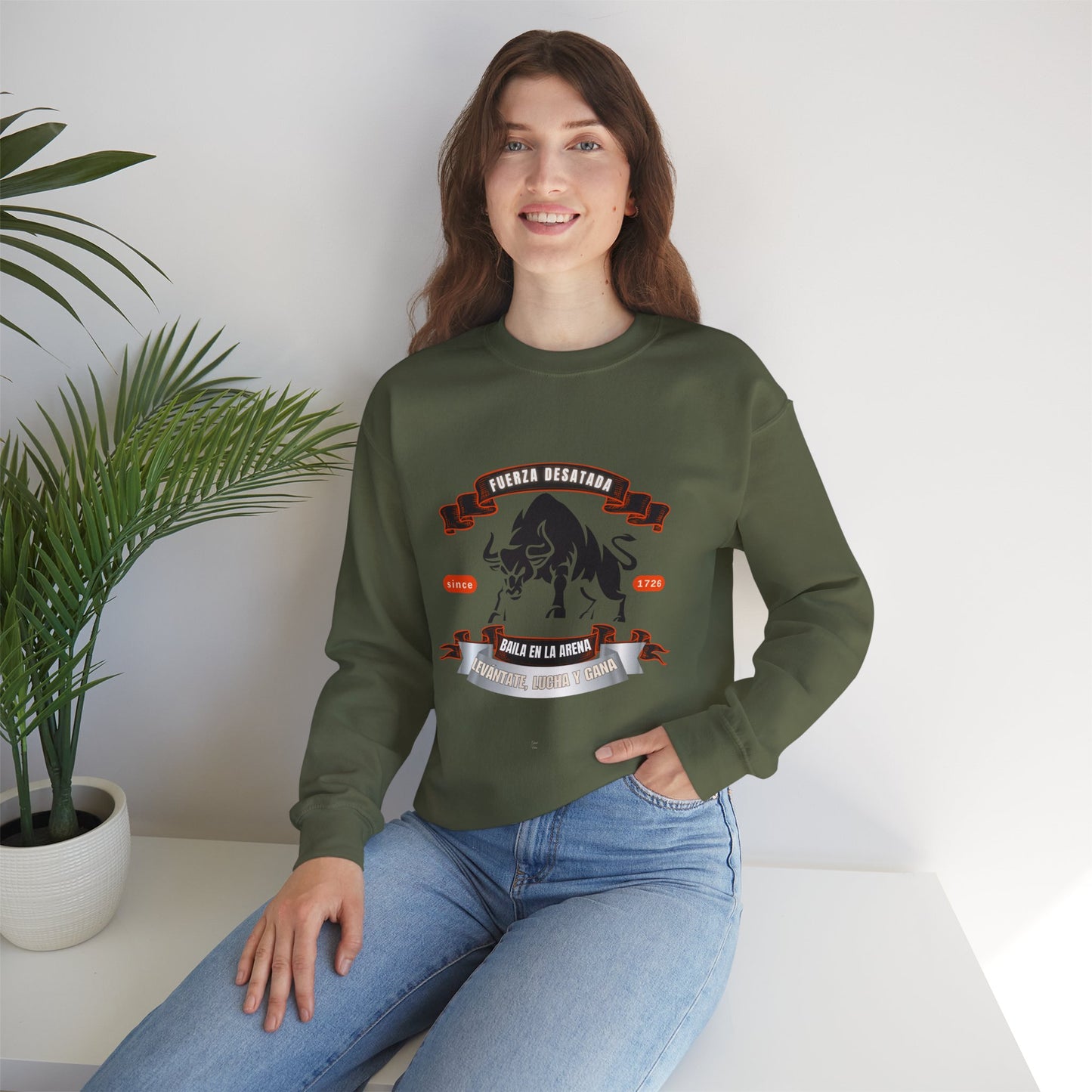 Unisex Heavy Blend™ Crewneck Sweatshirt_ N3+ Series UHBCSS PT2WW038_ Limited Edition Pure Luxury By WesternWaves: