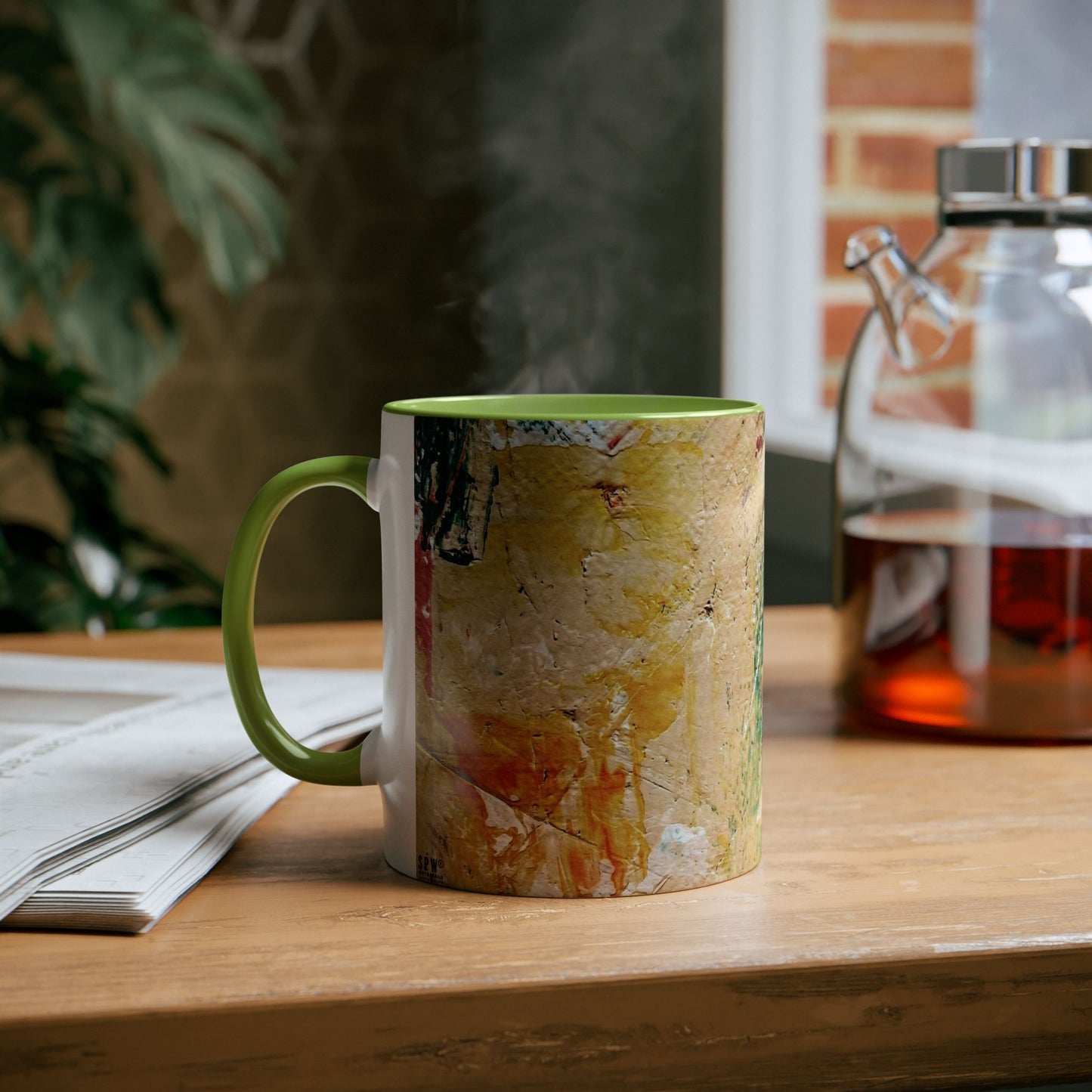 Two-Tone Coffee Mugs, 11oz_ N2+ Series TTCM11OZ PT2WW001_ Limited Edition by SPW of WesternWaves: