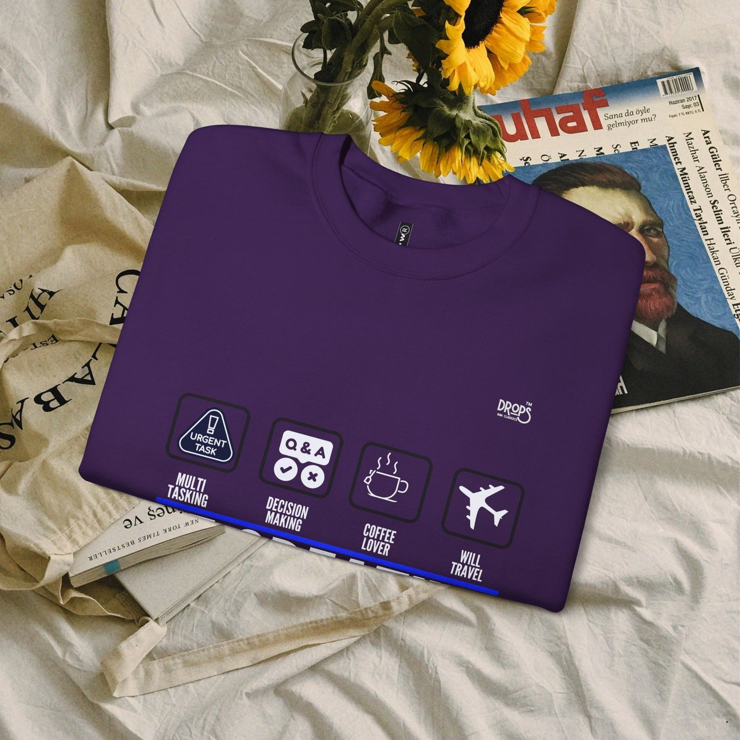 Unisex Heavy Blend™ Crewneck Sweatshirt_ N2 Sports Series UHBCSS PT2WW004_ Limited Edition 'DROPS' Brand Sweatshirt by WesternWaves: