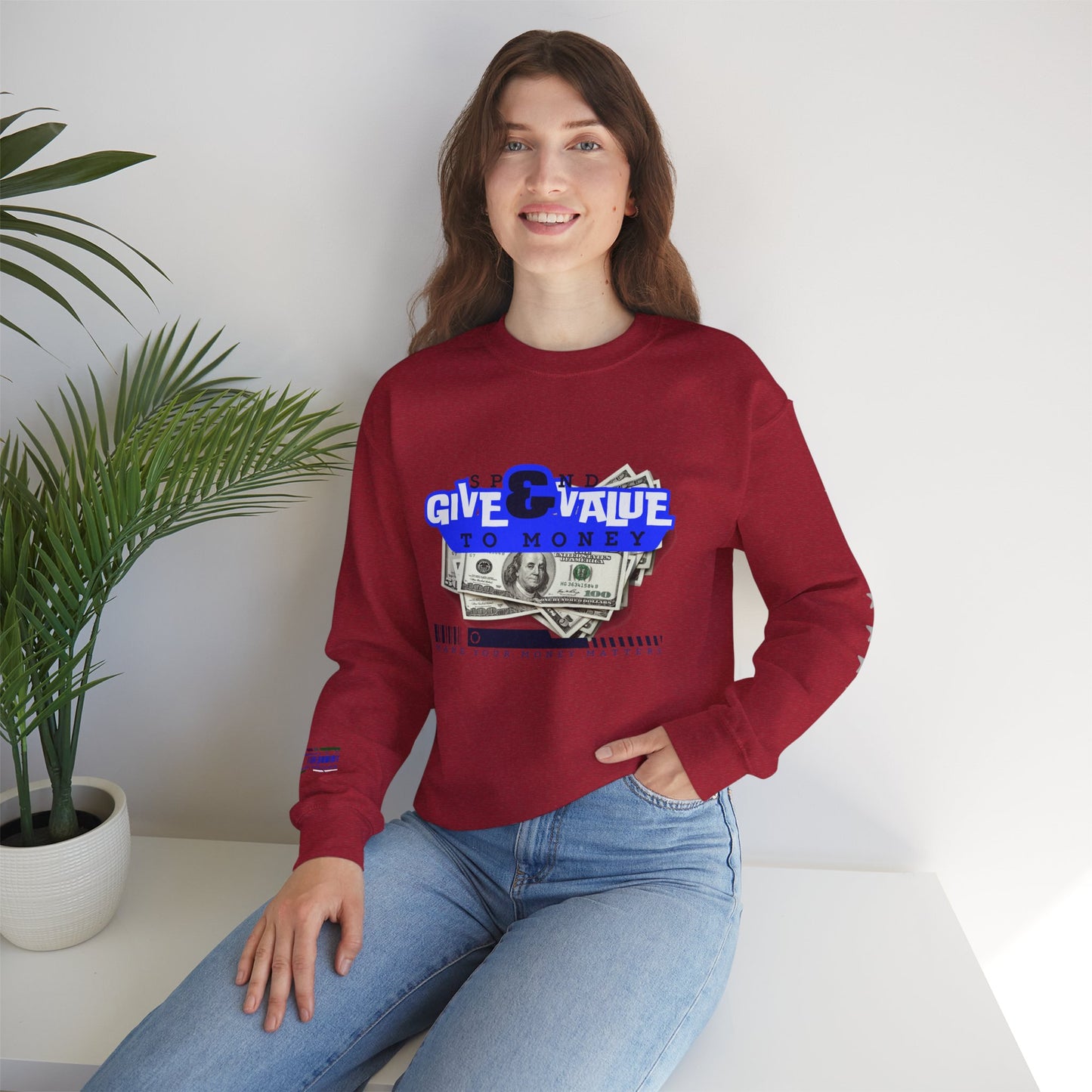 Unisex Heavy Blend™ Crewneck Sweatshirt_ N3+ Series UHBCSS PT2WW036_ Limited Edition Pure Luxury By WesternWaves: