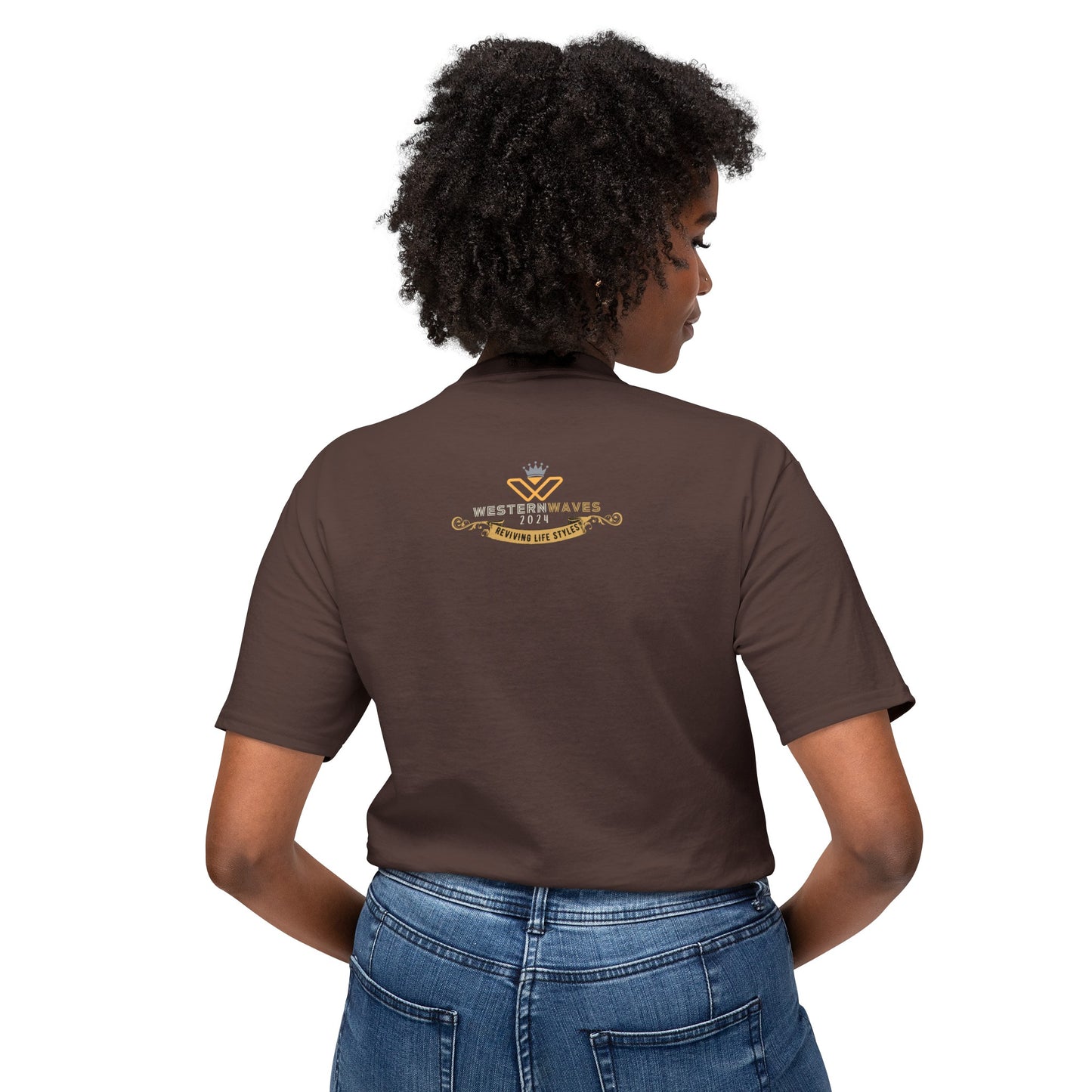 Unisex HD Cotton™ T-shirt_ N+ Series USHDCTS PT2WW002_ Limited Edition Unisex HD Cotton™ T-shirt by WesternWaves