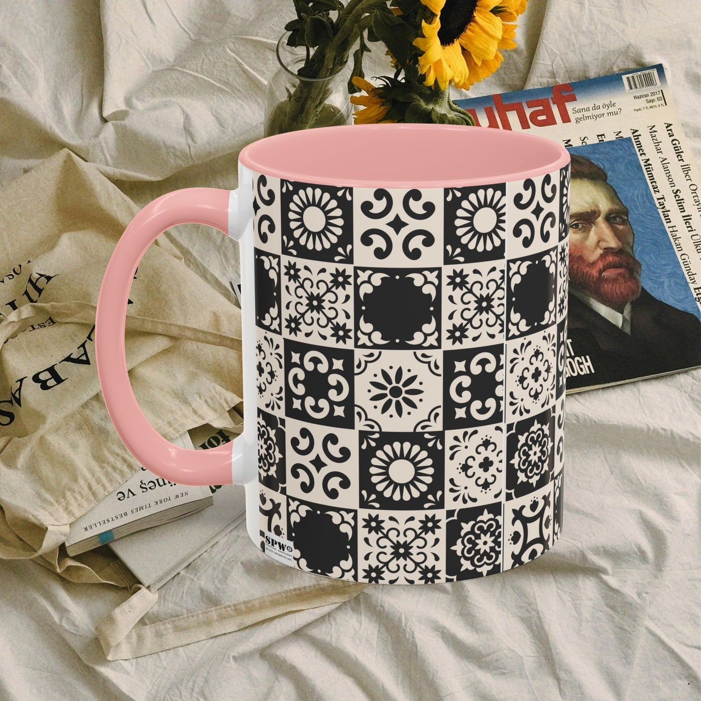 Accent Coffee Mug (11, 15oz)_ N+ Series ACMUG PT2WW004_ Limited Edition Mug by WesternWaves