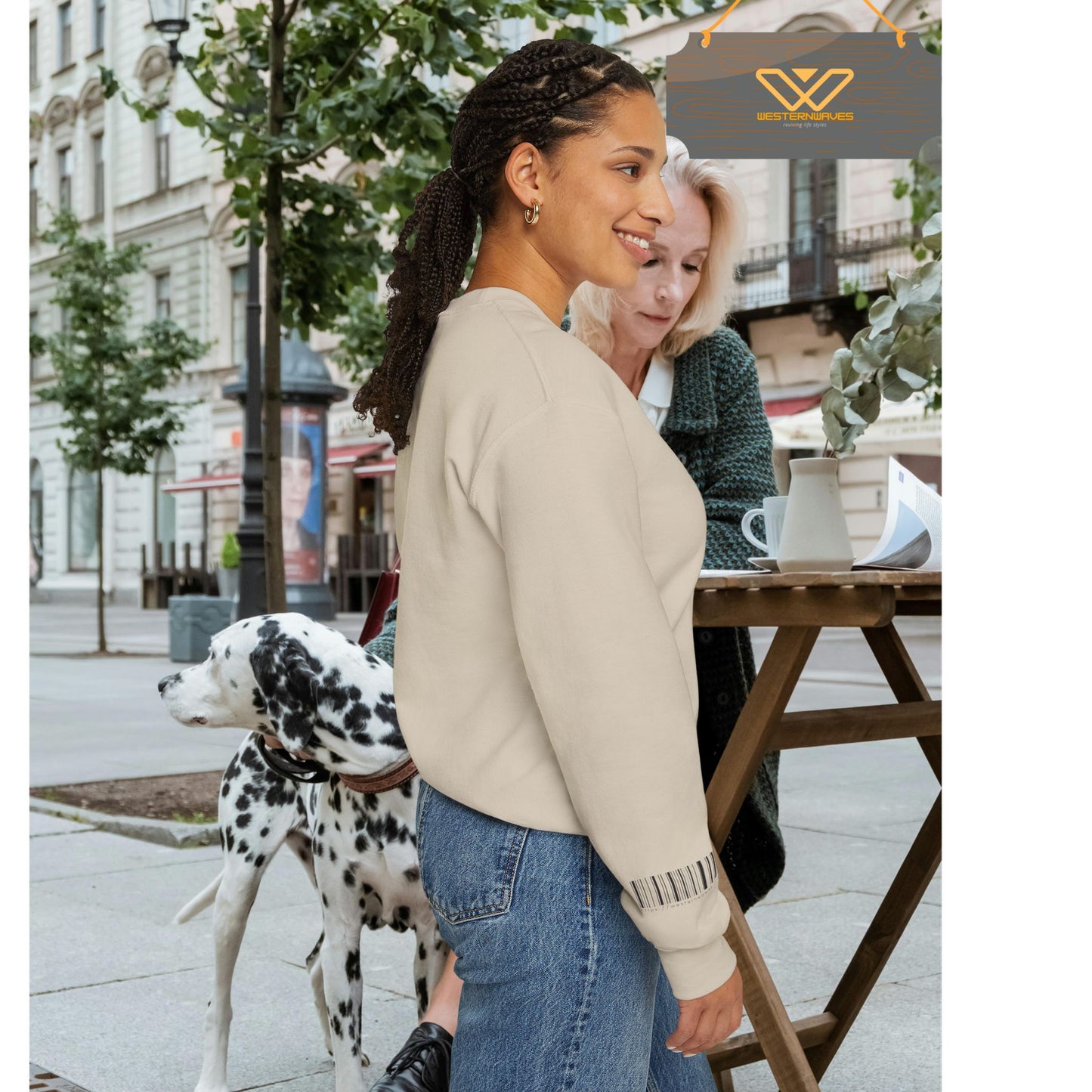 Unisex Heavy Blend™ Crewneck Sweatshirt_ N2+ Series UHBCSS PT2WW003_ Limited Edition Pure Luxury by WesternWaves: