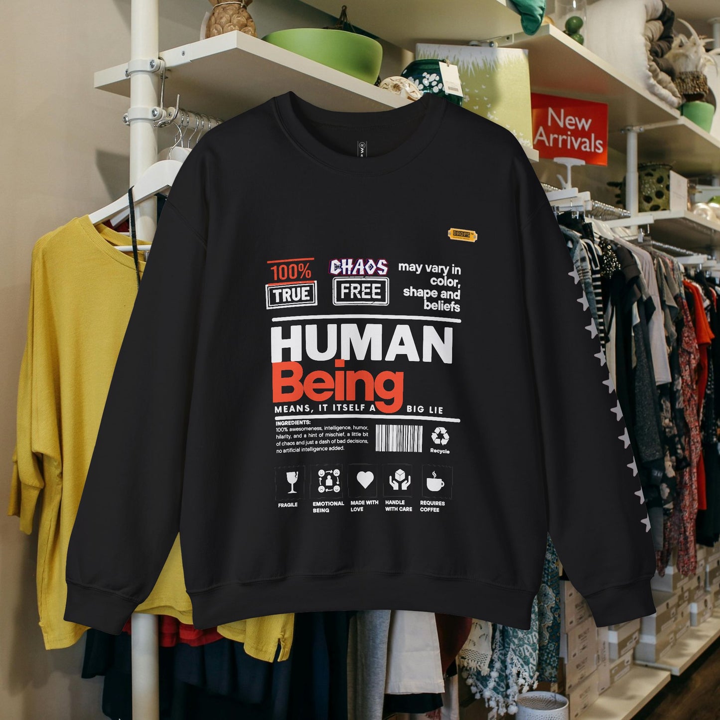 Unisex Heavy Blend™ Crewneck Sweatshirt_ N2 Series UHBCSS PT2WW019_ Limited Edition Pure Luxury By WesternWaves: