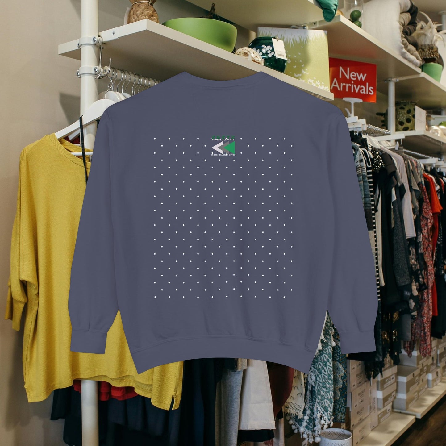 Unisex Garment-Dyed Sweatshirt_ N2 Series USGDSS PT2WW001_ Limited Edition Masterpiece of ‘ZeztZ’ Sports Brand Luxury & Casual Comfort by WesternWaves: