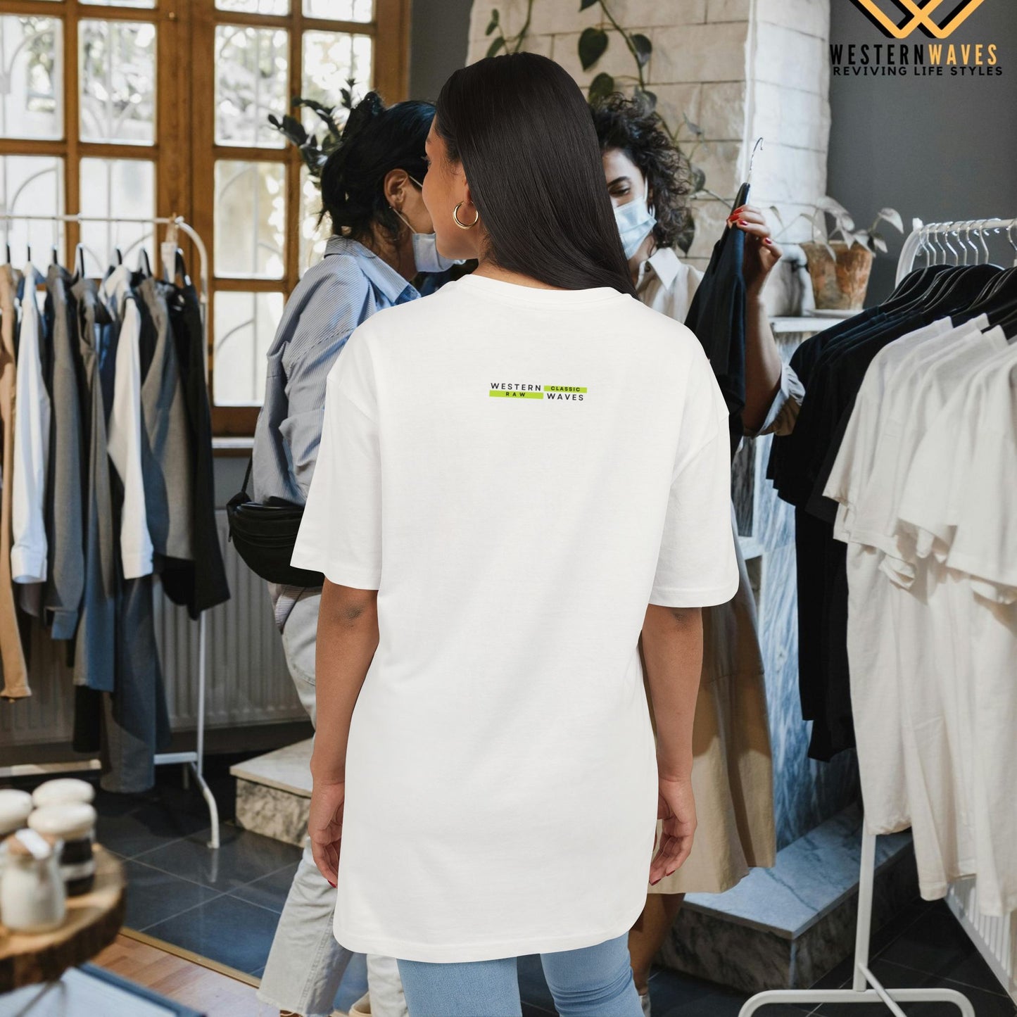 Unisex Heavy Oversize Tee_ N5+ Series USHOSTEE PT2WW001_ Limited Edition Soft Yet Strudy Feel Tee by WesternWaves:
