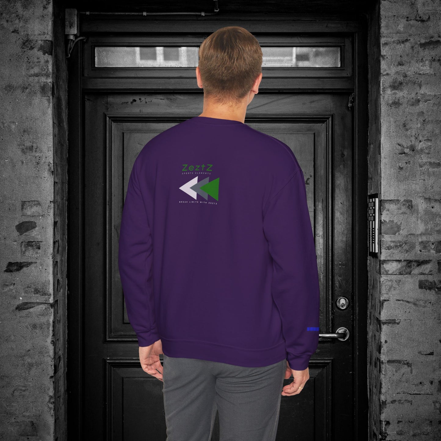 Unisex Heavy Blend™ Crewneck Sweatshirt_ N2+ Sports Series UHBCSS PT2WW009_ Limited Edition ‘Zeztz’ Brand Sports Elements by WesternWaves: