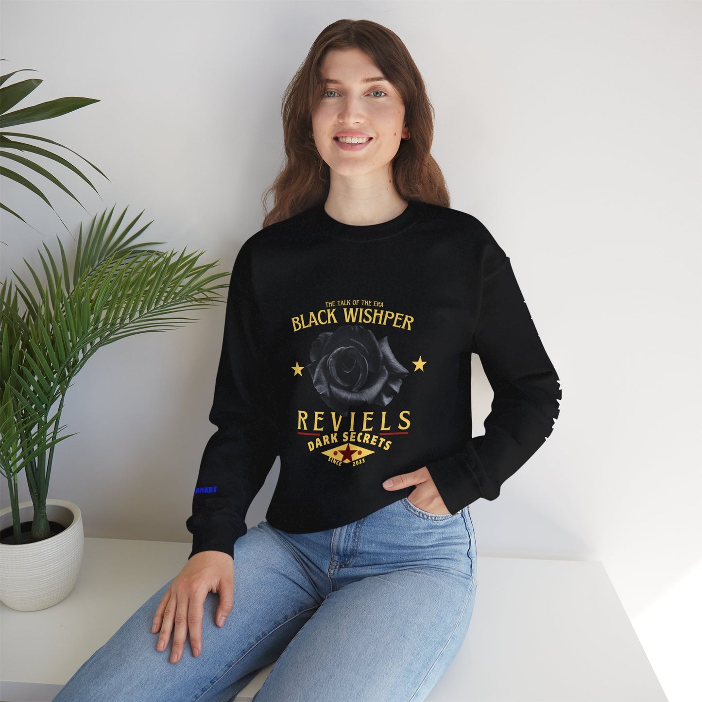 Unisex Heavy Blend™ Crewneck Sweatshirt_ N3+ Series UHBCSS PT2WV011_ Limited Edition Pure Luxury by WesternWaves: