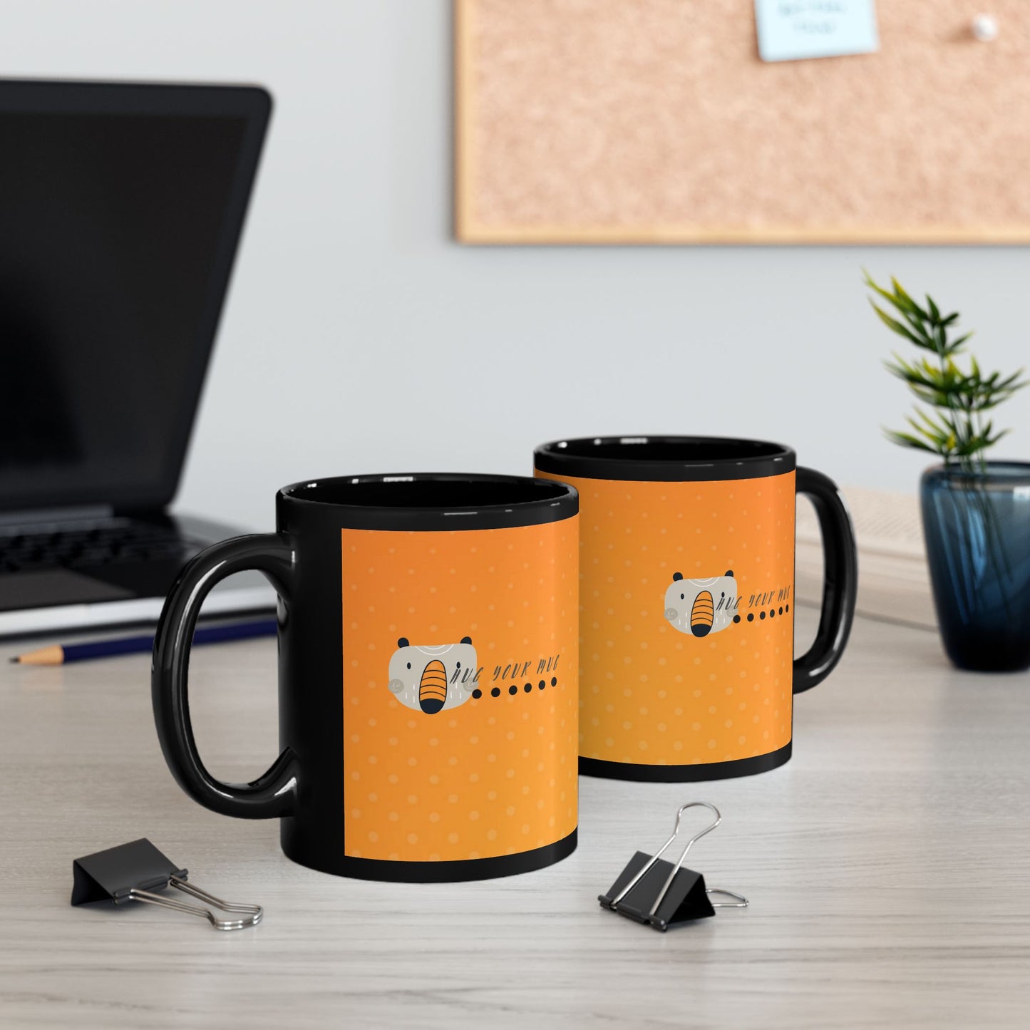 Black Mug (11oz, 15oz) _Back to School Series_ CBM PT2WW002_ Limited Edition Statement Piece by WesternWaves: