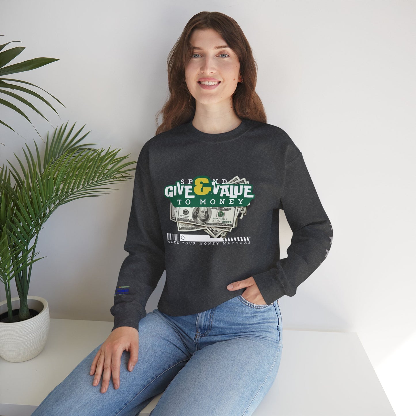 Unisex Heavy Blend™ Crewneck Sweatshirt_ N2+ Series UHBCSS PT2WW037_ Limited Edition Pure Luxury By WesternWaves: