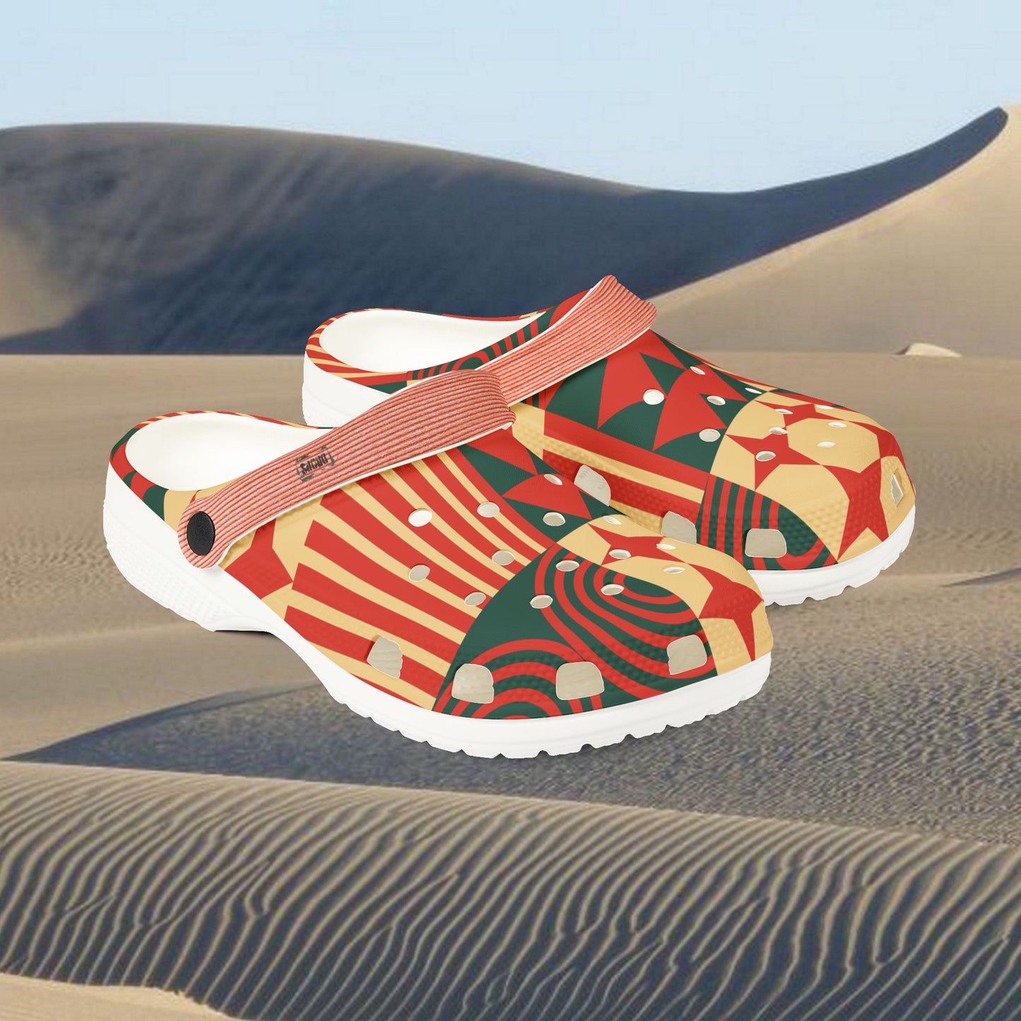 EVA Foam Clogs (AOP)_ N+ Series EVAFC(AOP) PT2WW003_ Limited Edition Cloud Comfort with Charms by WesternWaves: