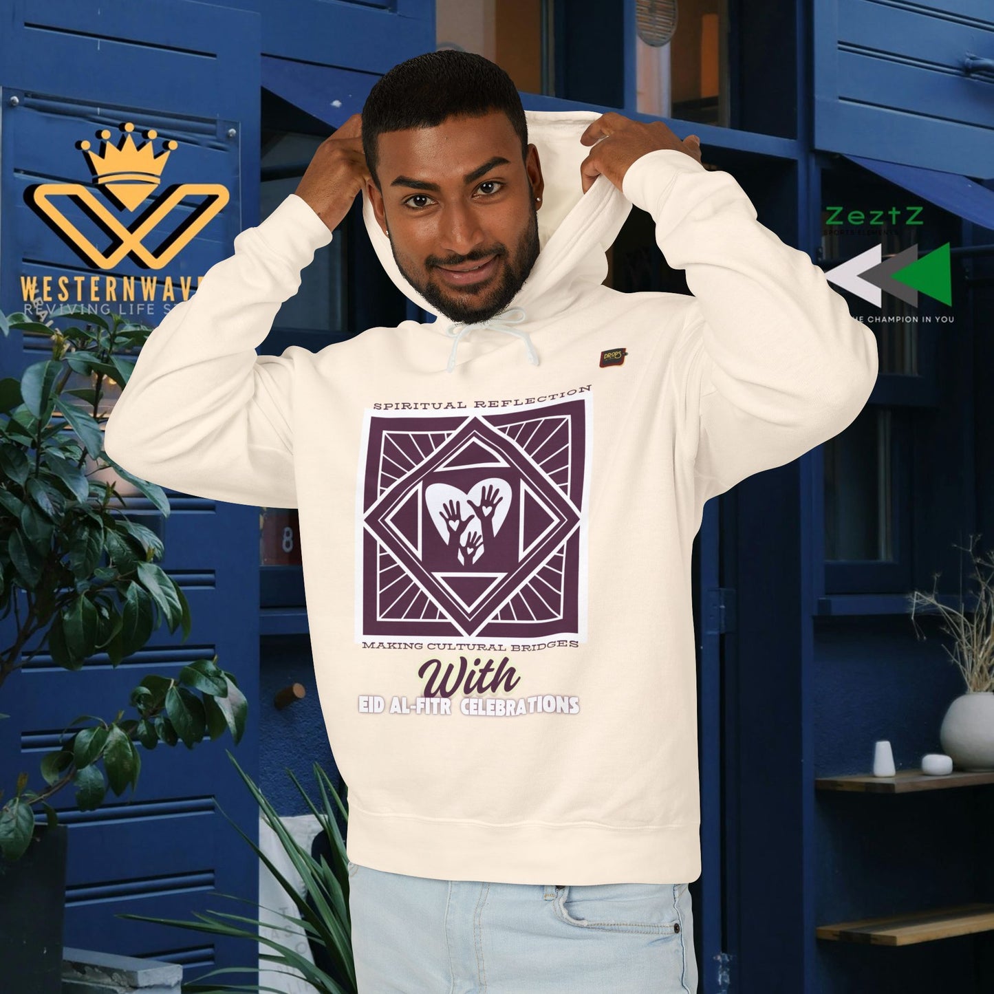Unisex Lightweight Hooded Sweatshirt – N2+ Series USLWHSS PT2WW023_ Limited Edition Crafted Comfort by WesternWaves: