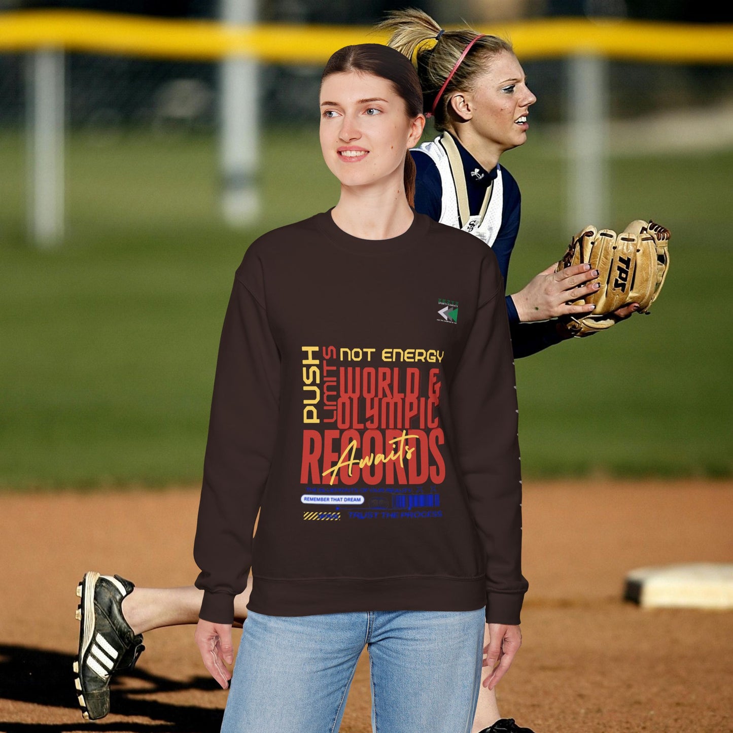 Unisex Heavy Blend™ Crewneck Sweatshirt_ N2 Sports Series UHBCSS PT2WW006_ Limited Edition ‘Zeztz’ Brand Sports Elements by WesternWaves:
