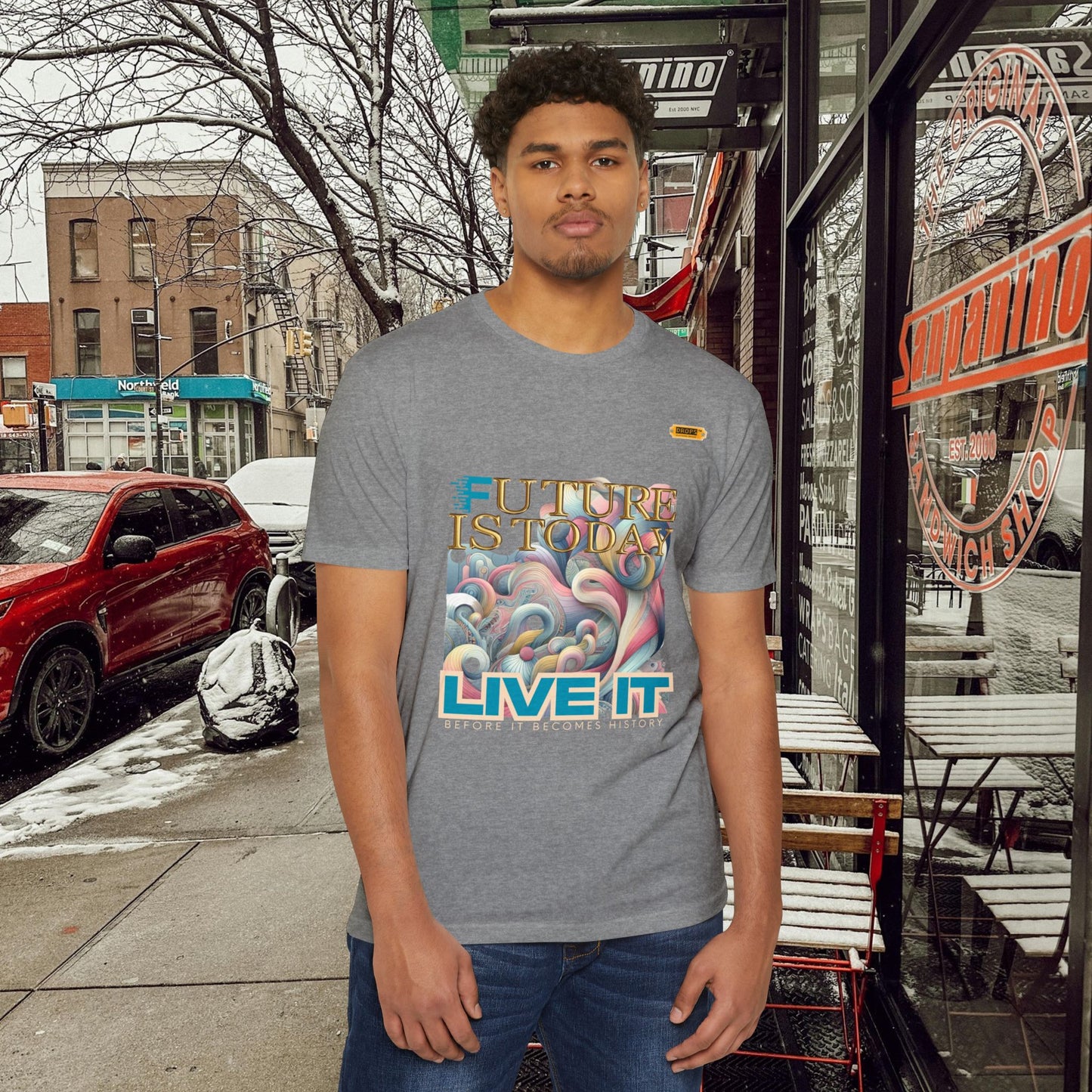 Unisex CVC Jersey T-shirt_ 16 June 2025_ Limited Edition Casual Fashion by WesternWaves: