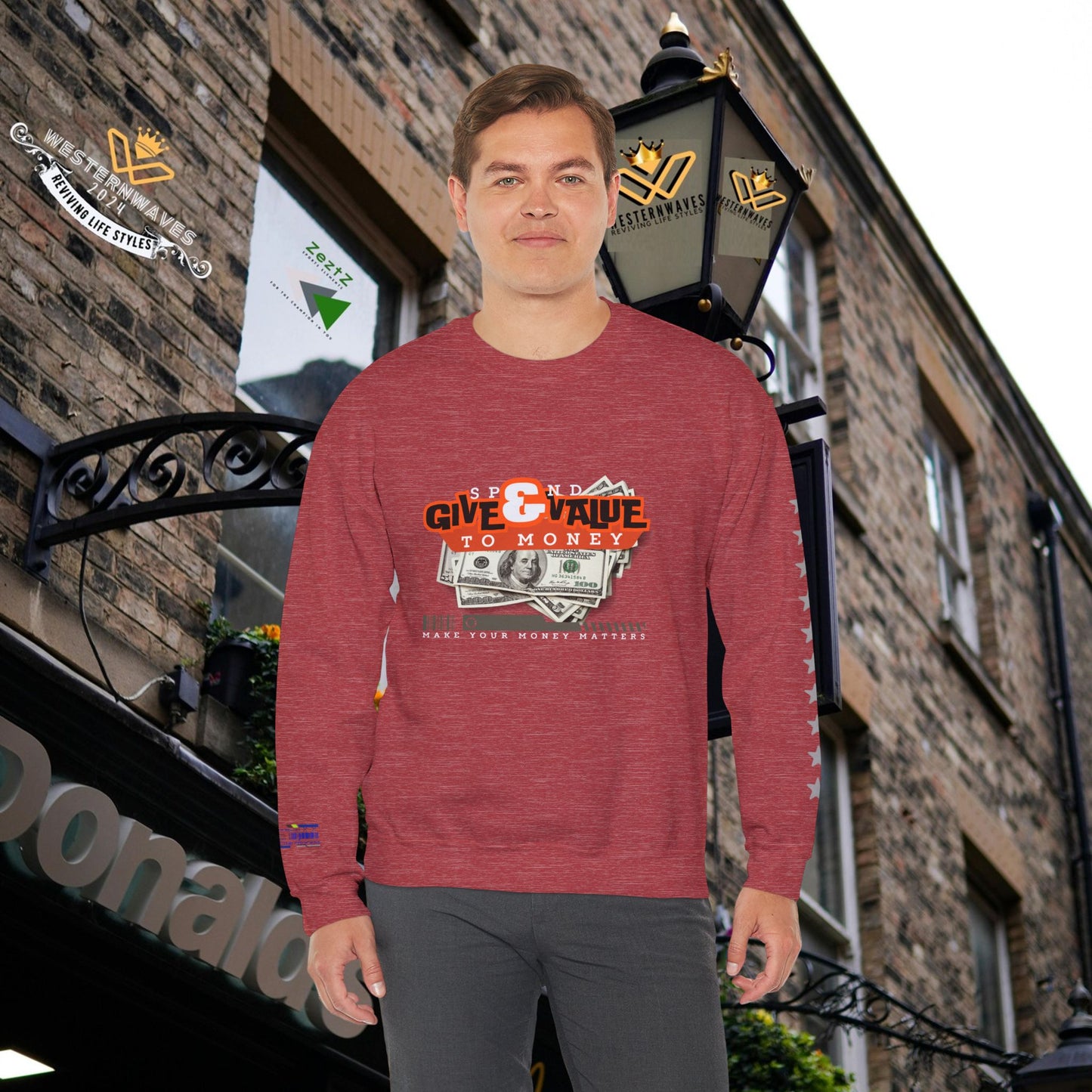 Unisex Heavy Blend™ Crewneck Sweatshirt_ N3+ Series UHBCSS PT2WW035_ Limited Edition Pure Luxury By WesternWaves:
