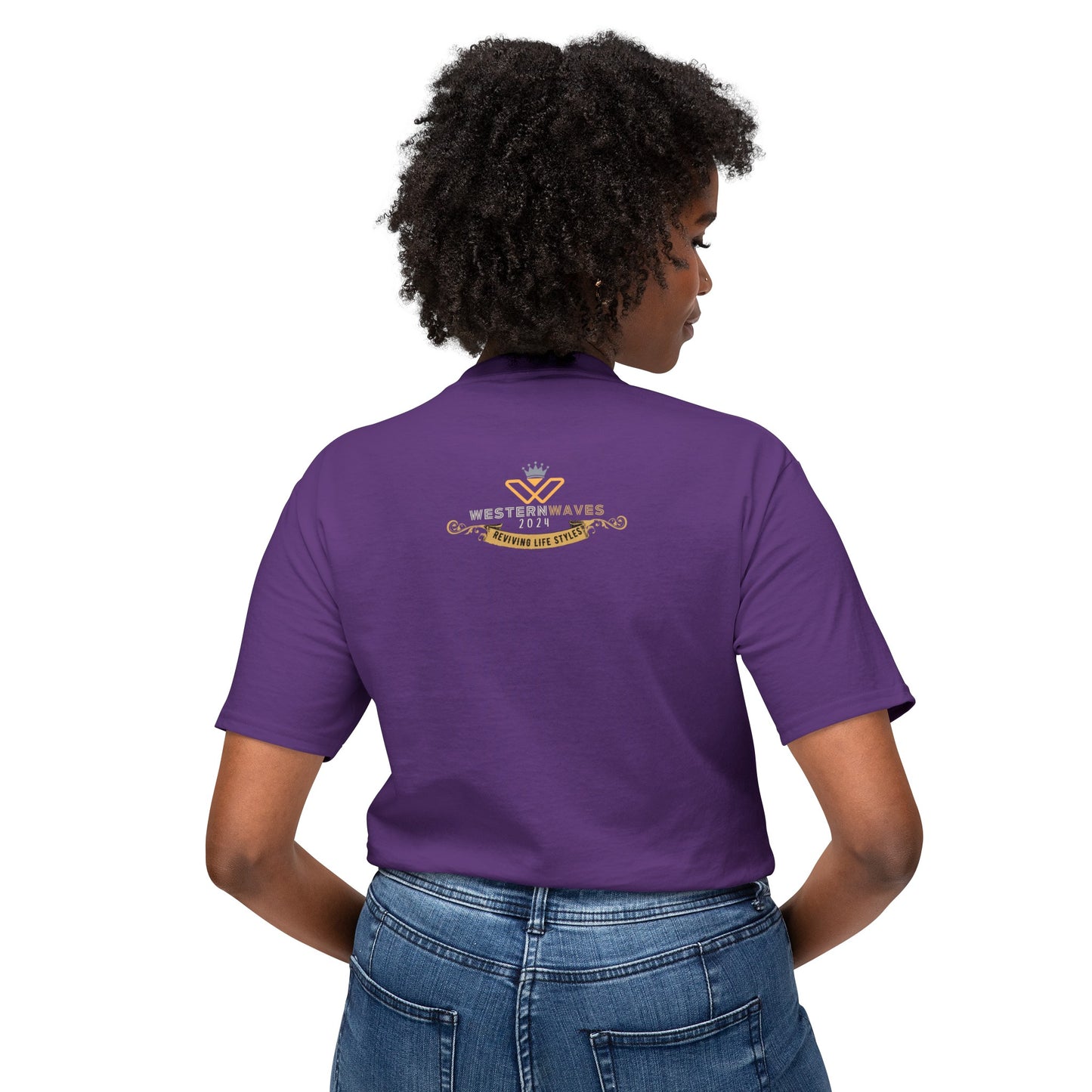 Unisex HD Cotton™ T-shirt_ N+ Series USHDCTS PT2WW003_ Limited Edition Unisex HD Cotton™ T-shirt by WesternWaves