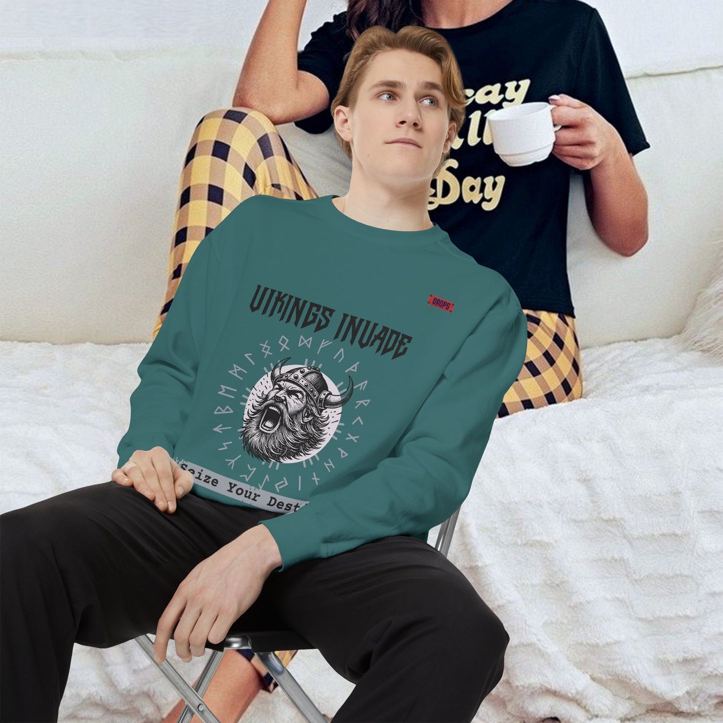 Unisex Garment-dyed Sweatshirt_ Series UWD 063_ Limited Edition Cozy Apparel for Adventurers by WesternWaves: