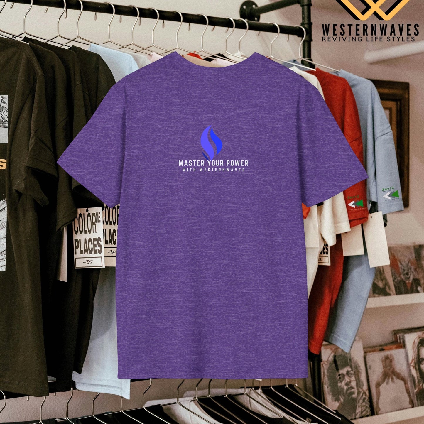 Unisex Softstyle T-Shirt_ N3+ Series USSSTS PT2WW001_ Limited Edition Versatile Style and Comfort by WesternWaves: