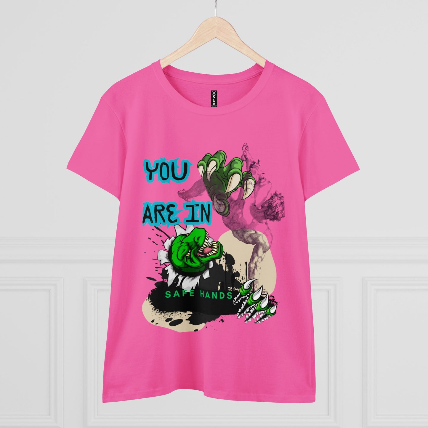Women's Midweight Cotton Tee_ Essential Comfort_ N2+ Series SSTS PT2WW004_ Limited Edition Perfect Blend of Comfort by WesternWaves: