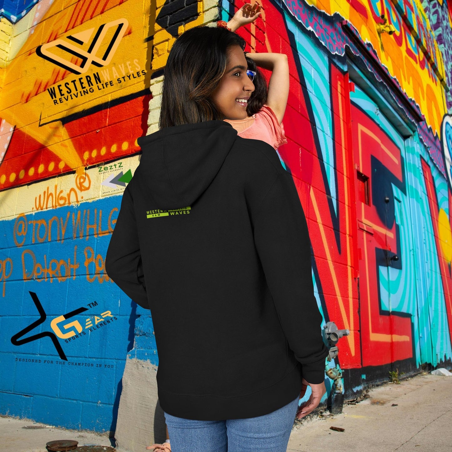Unisex French Terry hoodie_ N8* Series USFTH PT2WW001_ Limited Edition Everyday Comfort by WesternWaves: