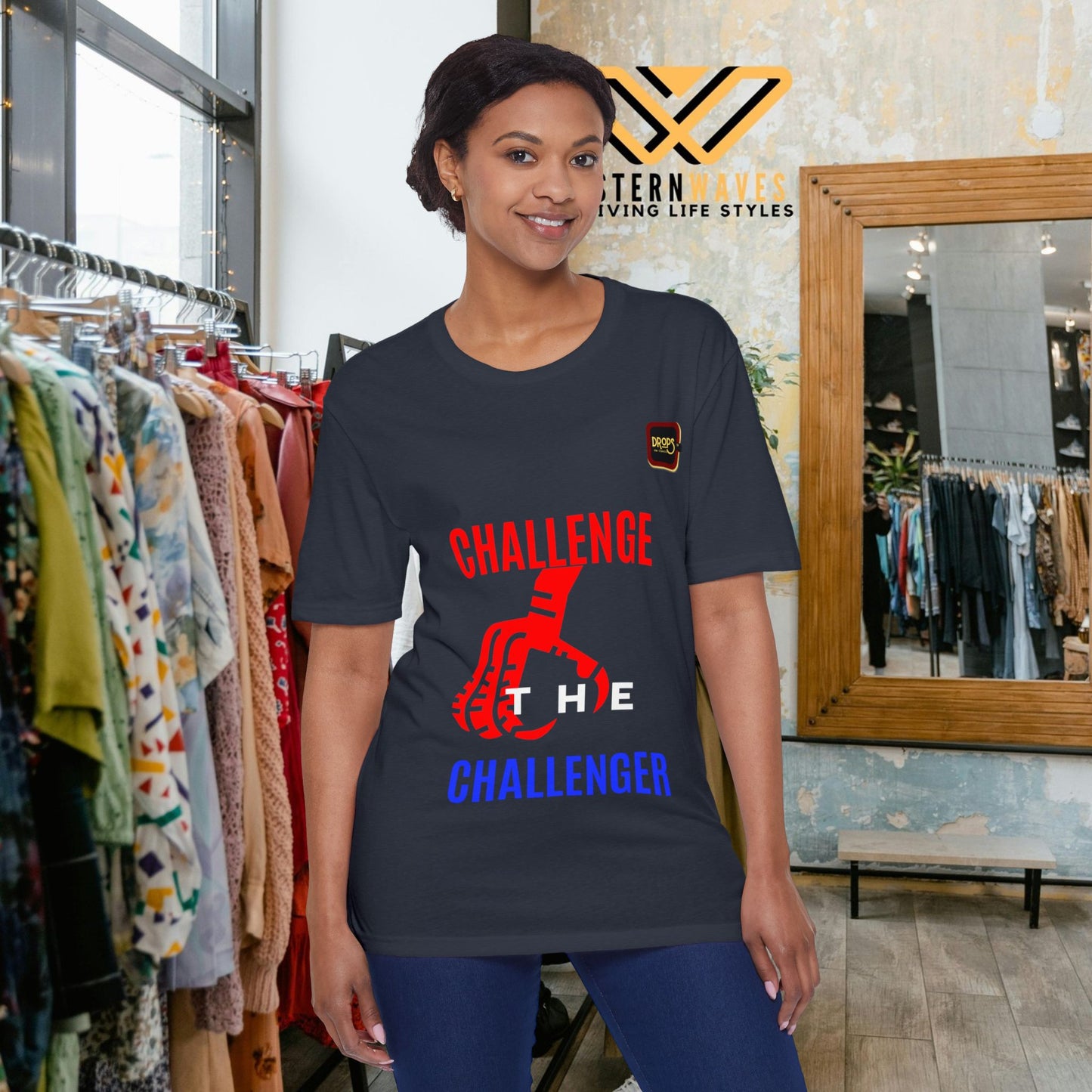 Unisex District® Re-Tee®_ N Series USDRR_ PT2WW002_ Sustainable Style by WesternWaves: