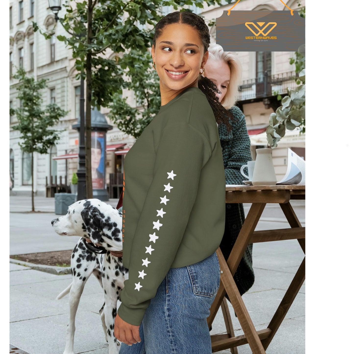 Unisex Heavy Blend™ Crewneck Sweatshirt_ N3+ Series UHBCSS PT2WW009_ Limited Edition Pure Luxury by WesternWaves:
