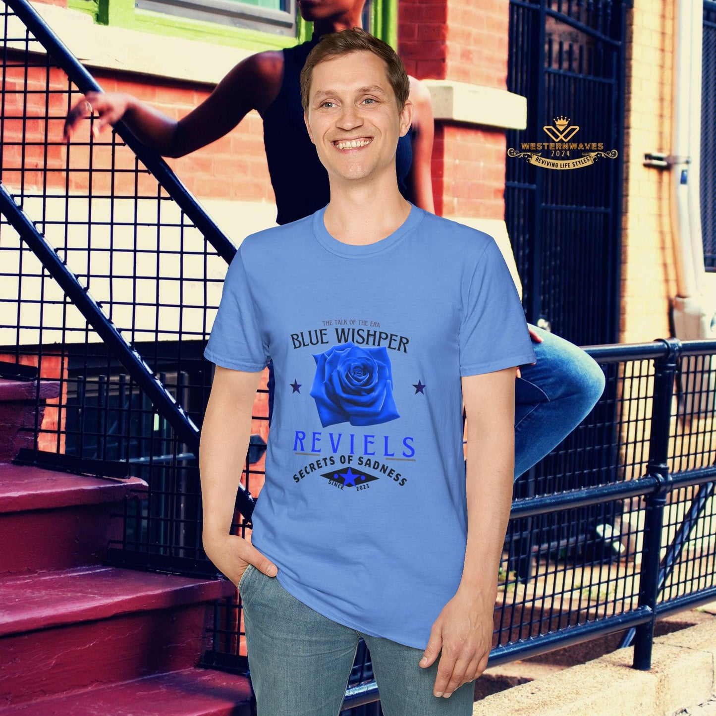 Unisex Softstyle T-Shirt_ N3+ Series USSTS FT2WW005_ Limited Edition Redefines & Relaxation by WesternWaves: