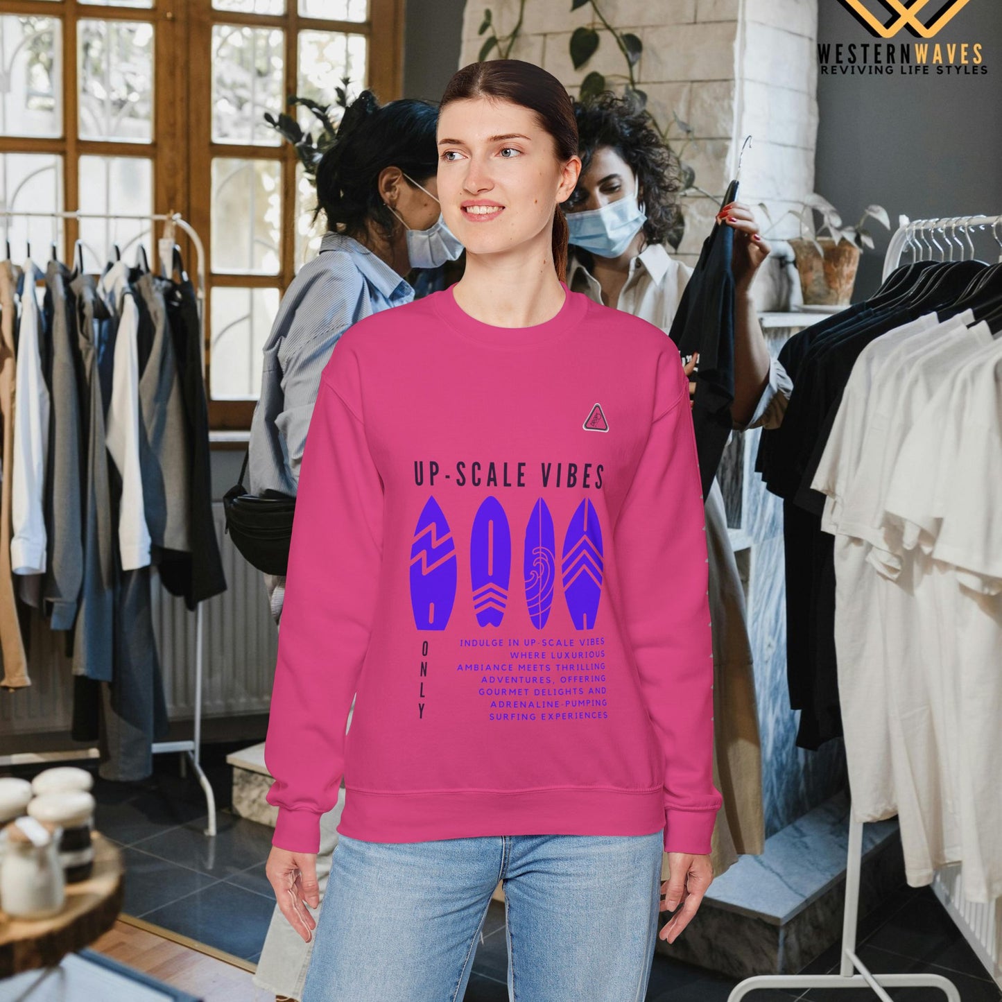 Unisex Heavy Blend™ Crewneck Sweatshirt_ N2 Series JBRW PT2WW001_Limited Edition Pure Luxury by WesternWaves: