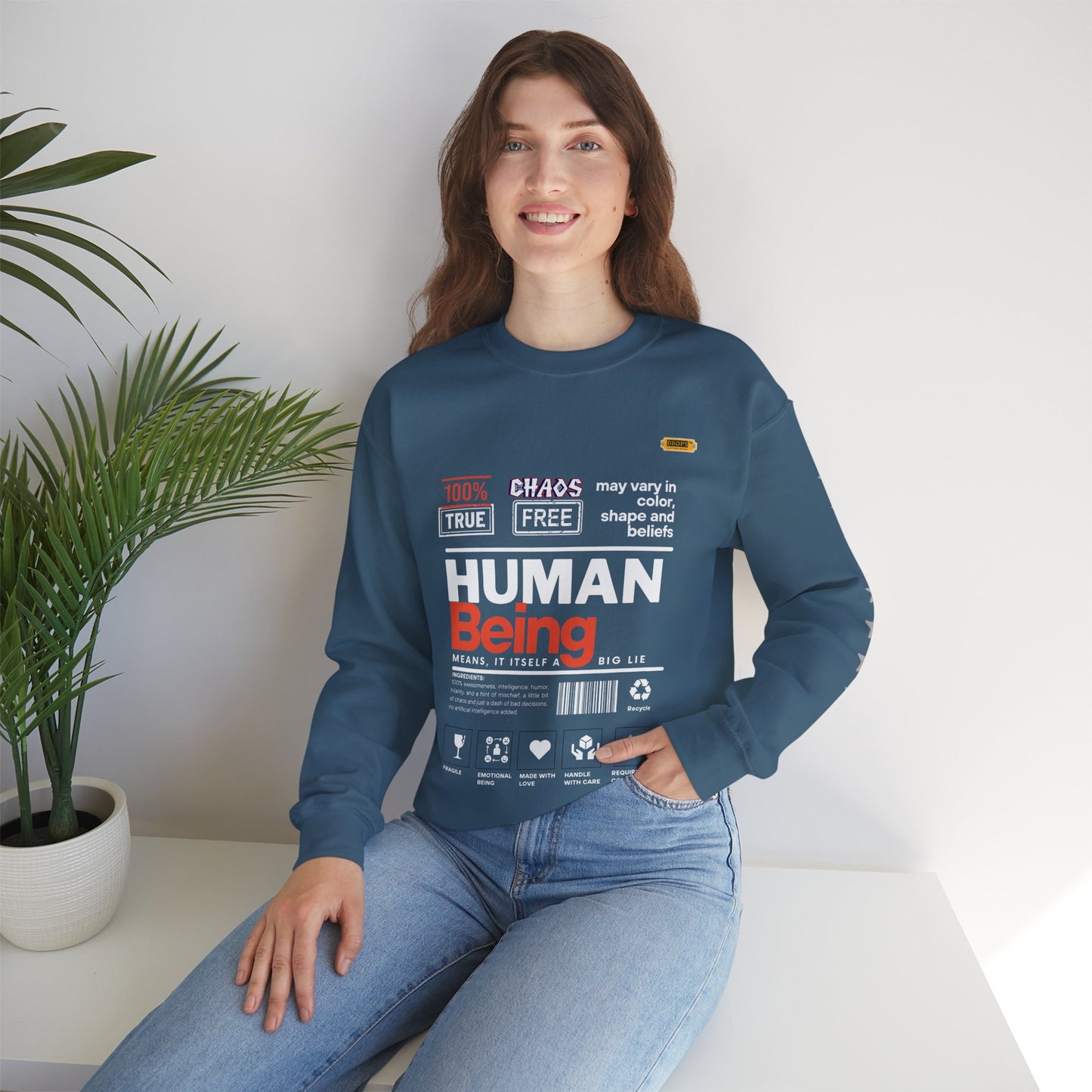 Unisex Heavy Blend™ Crewneck Sweatshirt_ N2 Series UHBCSS PT2WW019_ Limited Edition Pure Luxury By WesternWaves:
