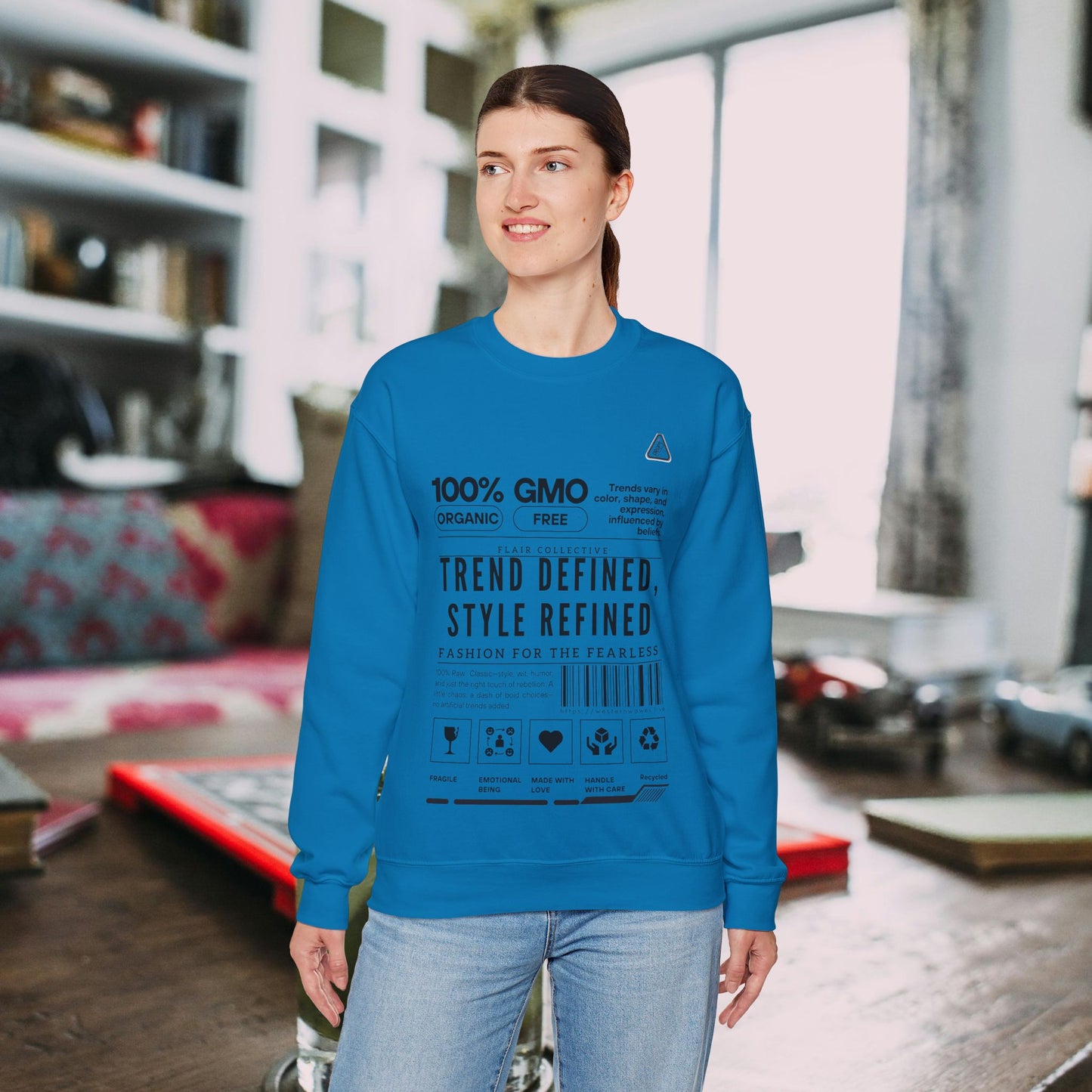 Unisex Heavy Blend™ Crewneck Sweatshirt_ N2 Series SPW UHBCSS PT2WW003_ Limited Edition 'DROPS' Brand Raw Classics by WesternWaves: