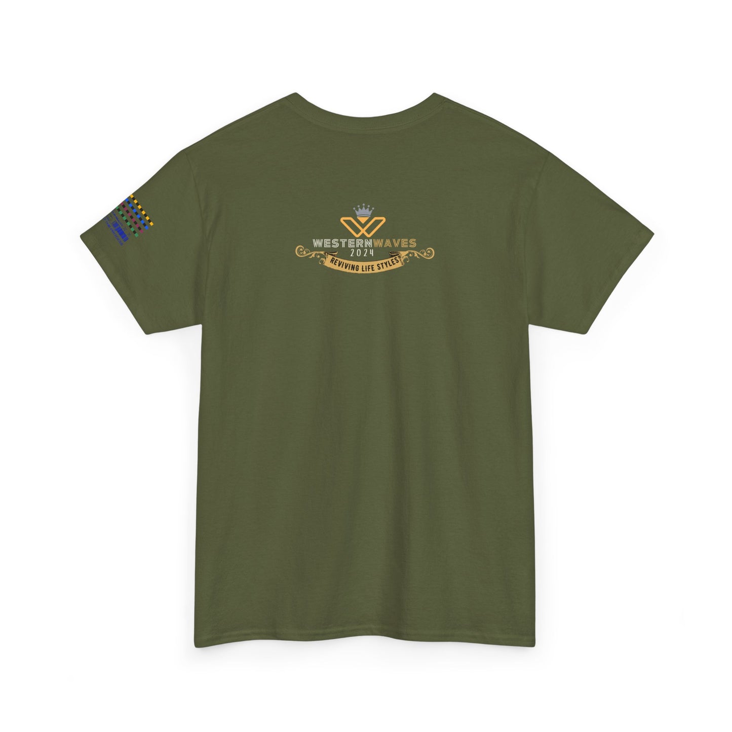 Unisex Heavy Cotton Tee_ Crafted from premium 100% cotton_ N+ Series UHCT PT2WV002_ Limited Edition by WesternWaves: