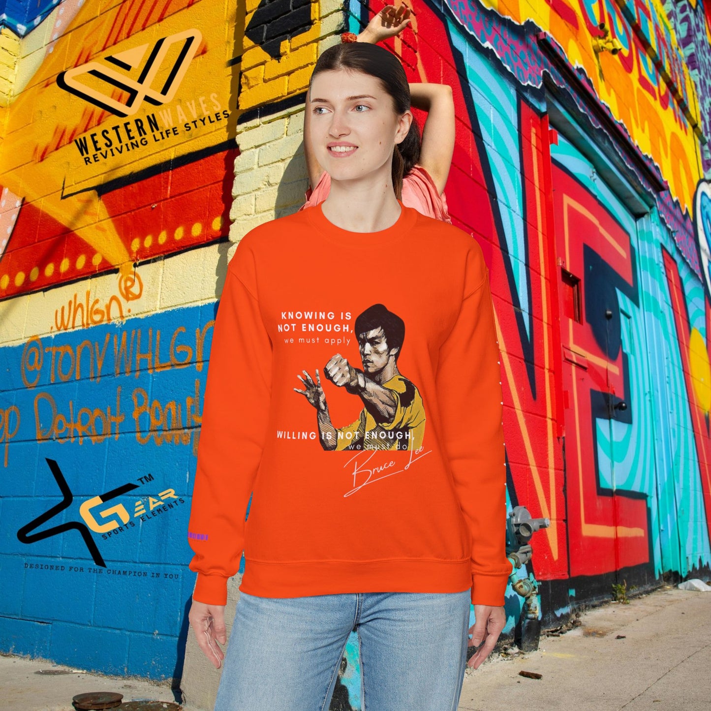 Unisex Heavy Blend™ Crewneck Sweatshirt_ N2+ Sports Series UHBCSS PT2WW009_ Limited Edition ‘Zeztz’ Brand Sports Elements by WesternWaves: