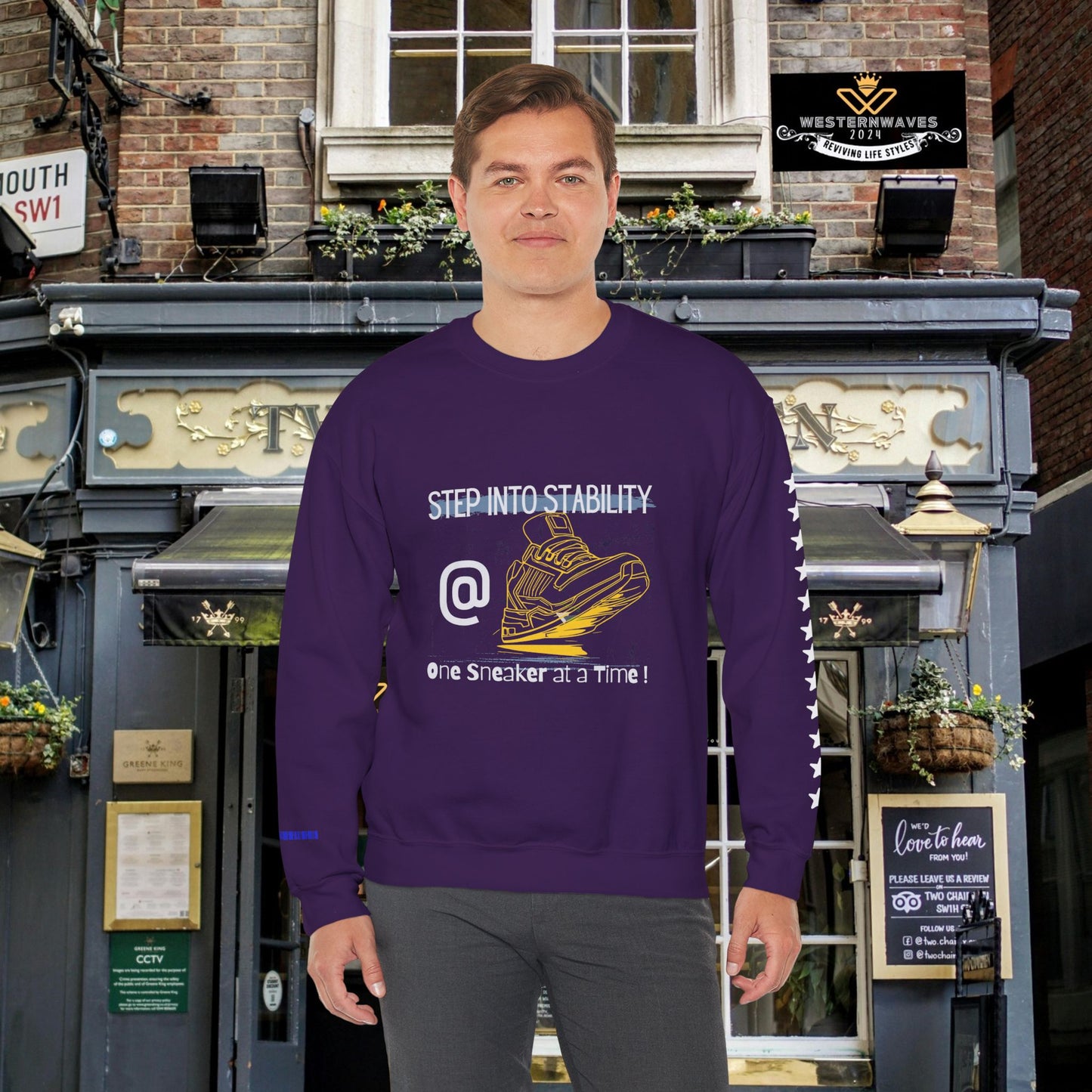 Unisex Heavy Blend™ Crewneck Sweatshirt_ N3+ Series UHBCSS PT2WW033_ Limited Edition Pure Luxury By WesternWaves: