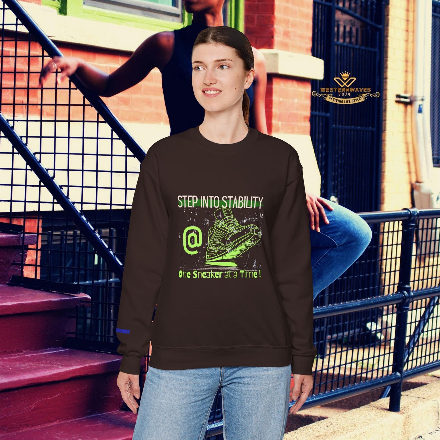 Unisex Heavy Blend™ Crewneck Sweatshirt_ N3+ Series UHBCSS PT2WW032_ Limited Edition Pure Luxury By WesternWaves: