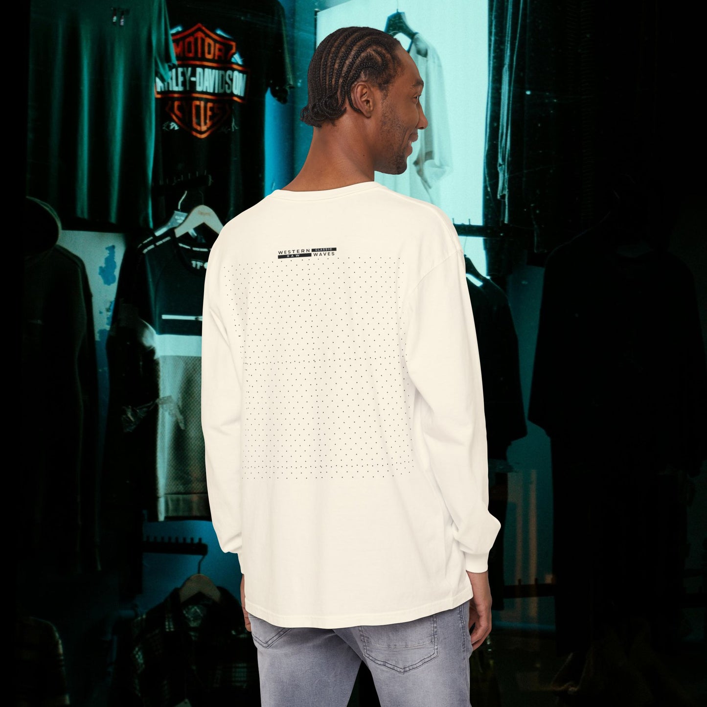 Unisex Long Sleeve T-Shirt_ N7+ Series USLSTSHIRT PT2WW001_ Limited Edition Trendy Vibes by WesternWaves:
