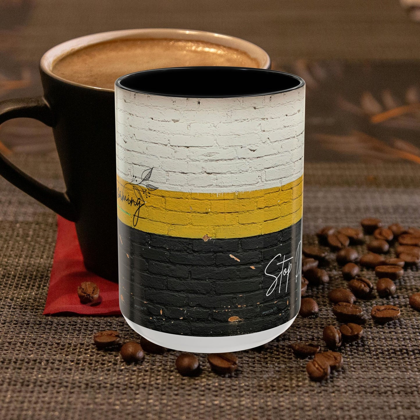Accent Coffee Mug 11, 15oz_ N3+ Series ACM11OZ PT2WW012_ Limited Edition Perfect Blend of Style by WesternWaves: