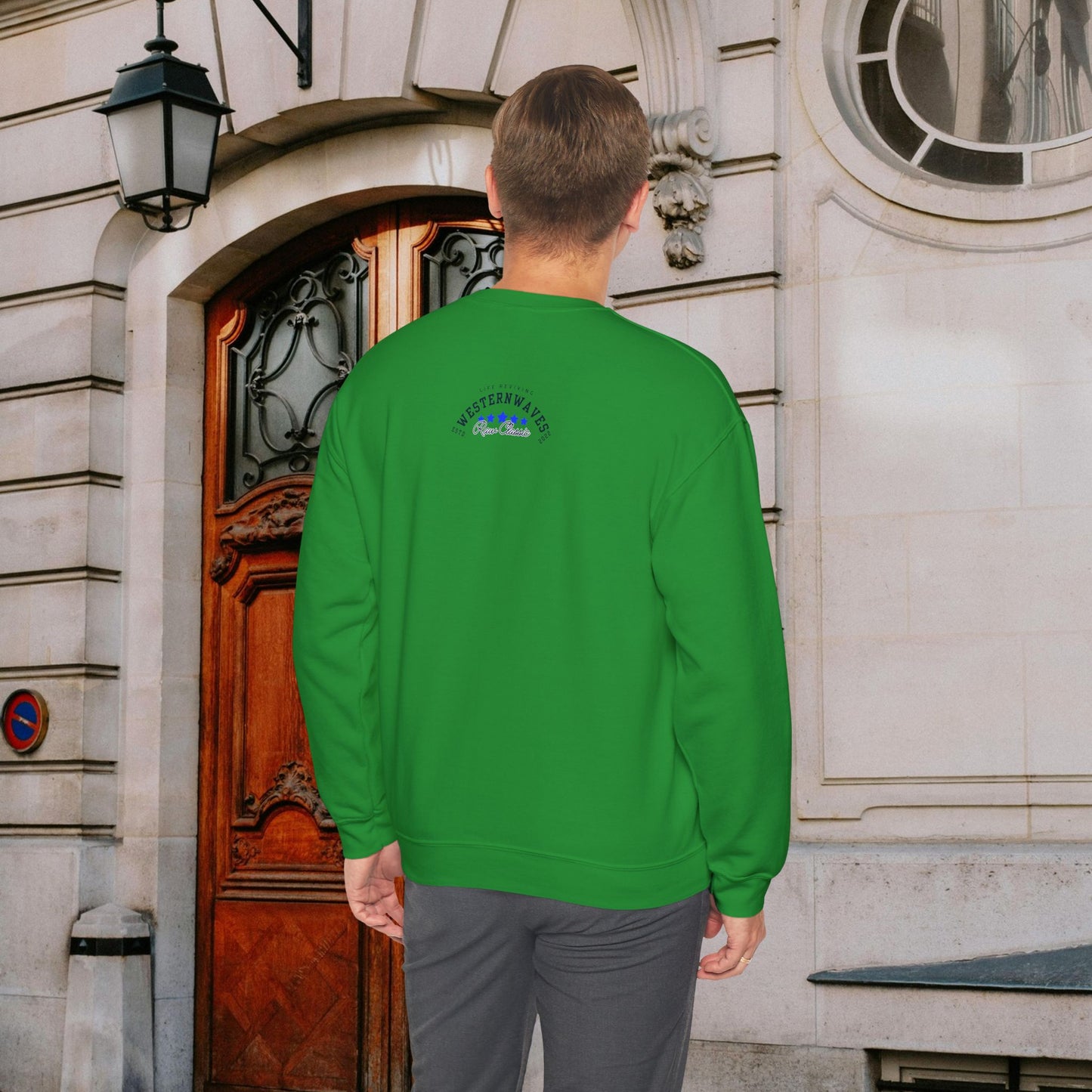 Unisex Heavy Blend™ Crewneck Sweatshirt_ N2 Sports Series UHBCSS PT2WW004_ Limited Edition 'DROPS' Brand Sweatshirt by WesternWaves: