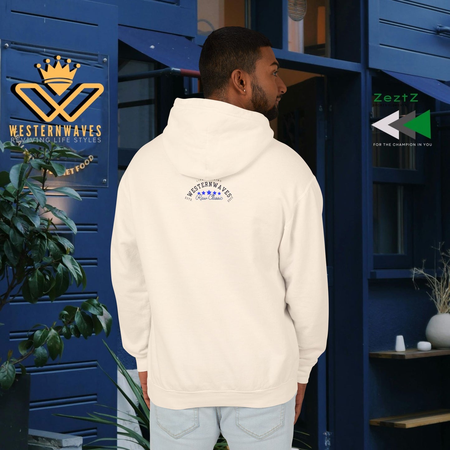 Unisex Lightweight Hooded Sweatshirt – N2+ Series USLWHSS PT2WW023_ Limited Edition Crafted Comfort by WesternWaves: