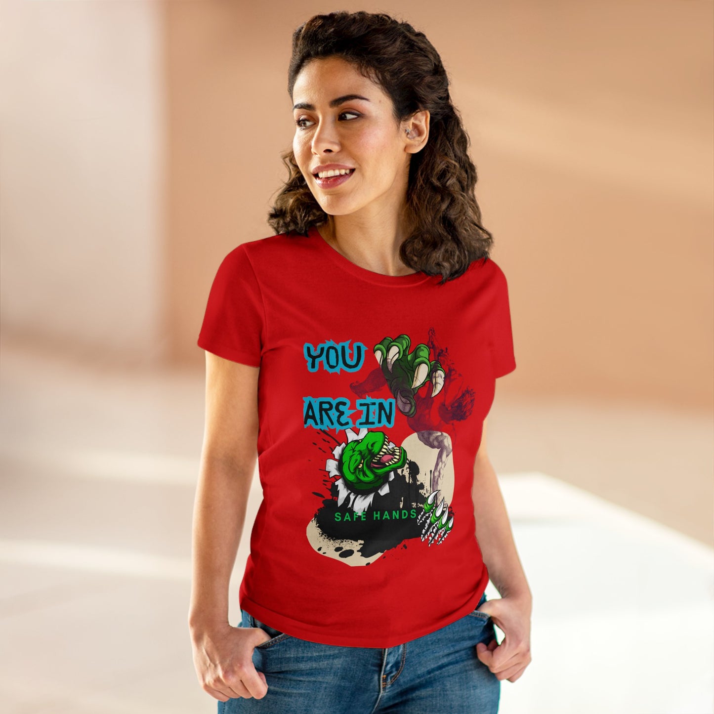 Women's Midweight Cotton Tee_ Essential Comfort_ N2+ Series SSTS PT2WW004_ Limited Edition Perfect Blend of Comfort by WesternWaves: