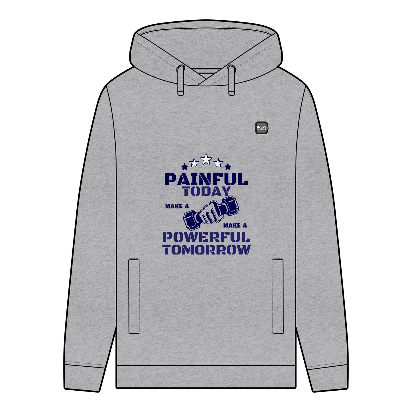 Men's Organic Hoodie_ N7+ Series MOHOODIE PT2WW001_ Limited Edition Powerful Tomorrow by WesternWaves: