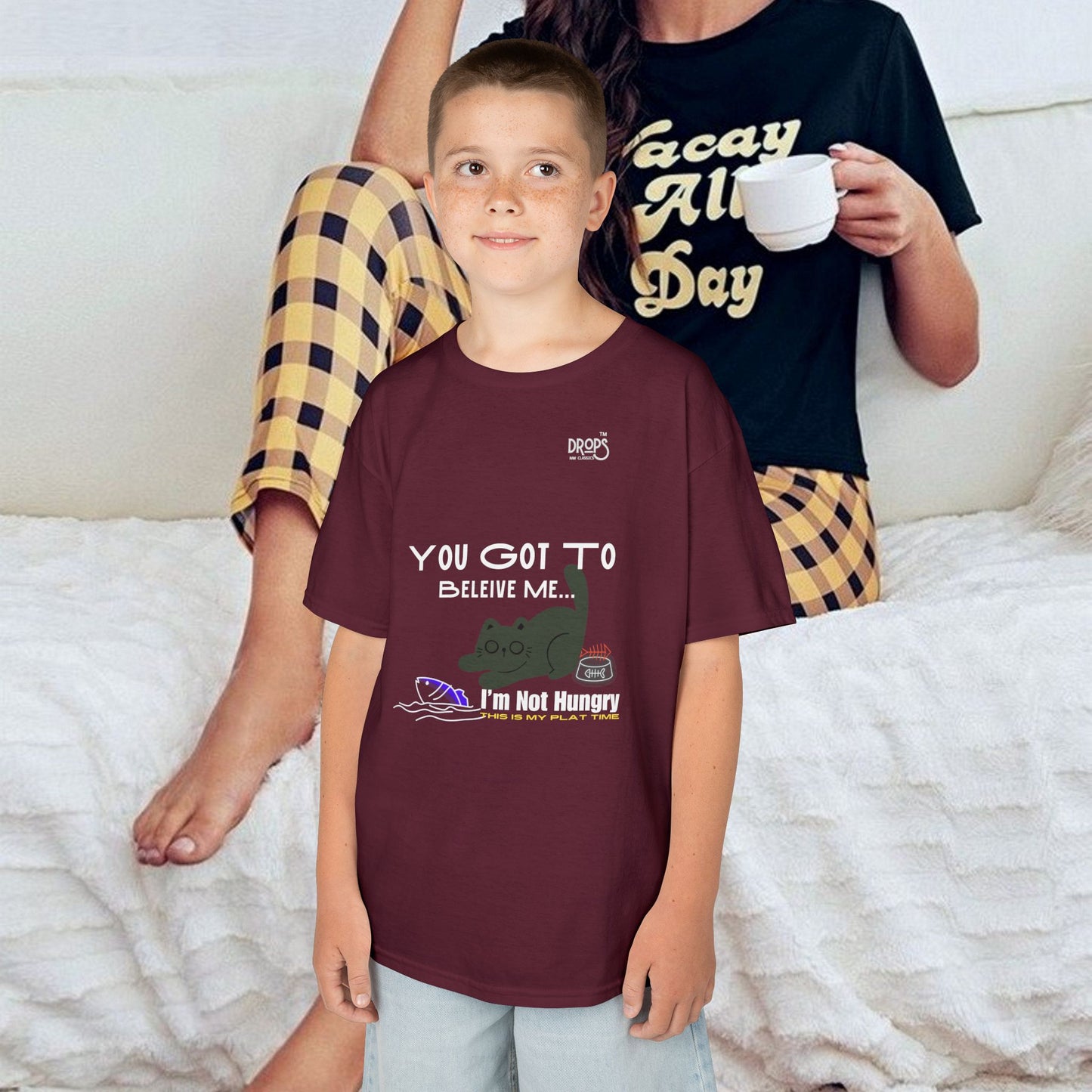 Kids Heavy Cotton™ Tee_ N2 Series KHCT PT2WW0011_ Limited Edition Durable Comfort for Every Adventure by WesternWaves: