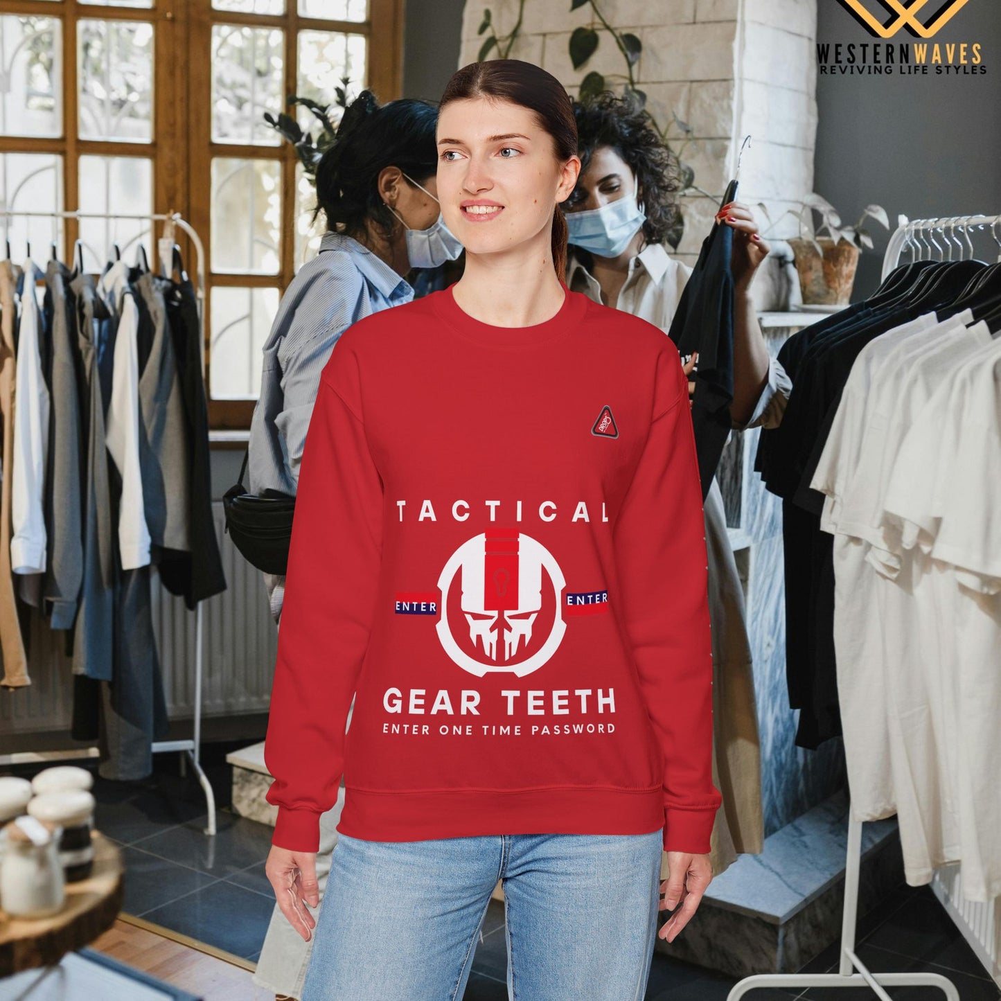 Unisex Heavy Blend™ Crewneck Sweatshirt_ N2 Series UHBCSS PT2WW005_ Limited Edition by WesternWaves: