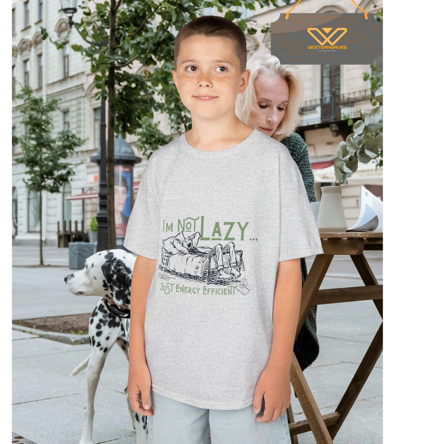 Kids Heavy Cotton™ Tee_ N2+ Series KHCT PT2WW009_ Limited Edition Durable Comfort for Every Adventure by WesternWaves: