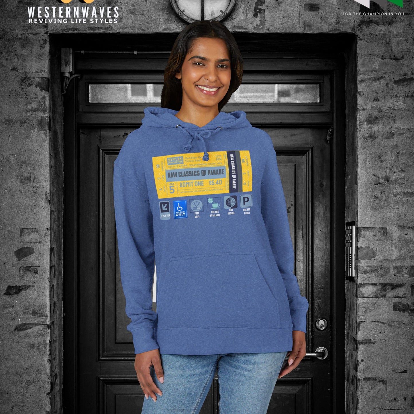 Unisex French Terry Hoodie_ 24 June 2025_ Limited Edition Stylish Fashion by WesternWaves: