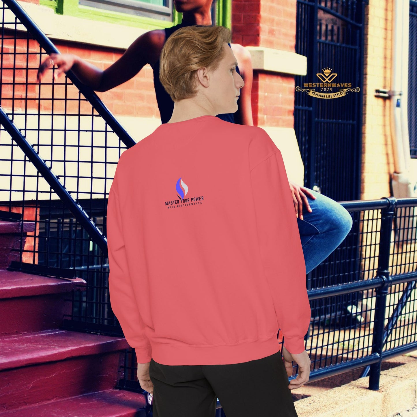 Unisex Garment-Dyed Sweatshirt_ N3+ Series UGDSS PT2WW002_ Limited Edition by WesternWaves_