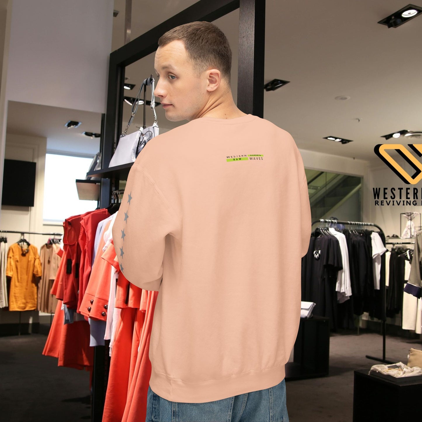 Unisex Lightweight Crewneck Sweatshirt_ N3+ Series ULWCSS PT2WW012_ Limited Edition Unparalleled Quality by WesternWaves: